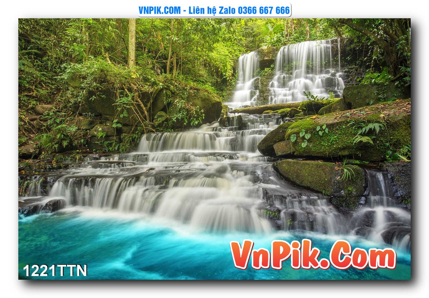 Tranh thác nước – Tranh phong thủy – Tranh treo tường mã 1221TTN