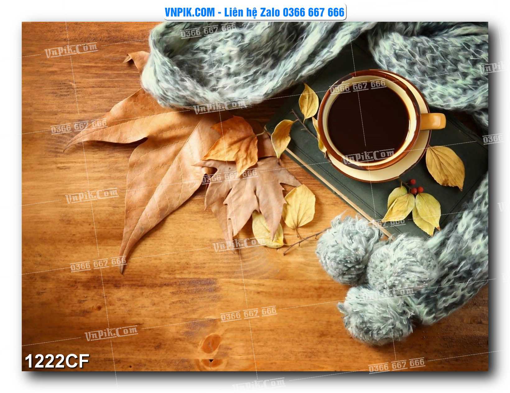 Tranh tường trang trí quán cà phê – trà chanh – trà sữa mã 1222CF