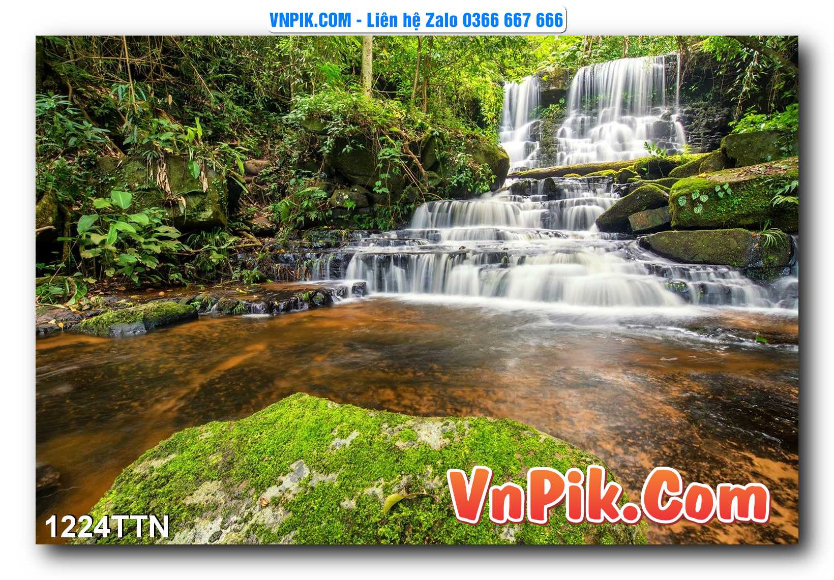 Tranh thác nước – Tranh phong thủy – Tranh treo tường mã 1224TTN