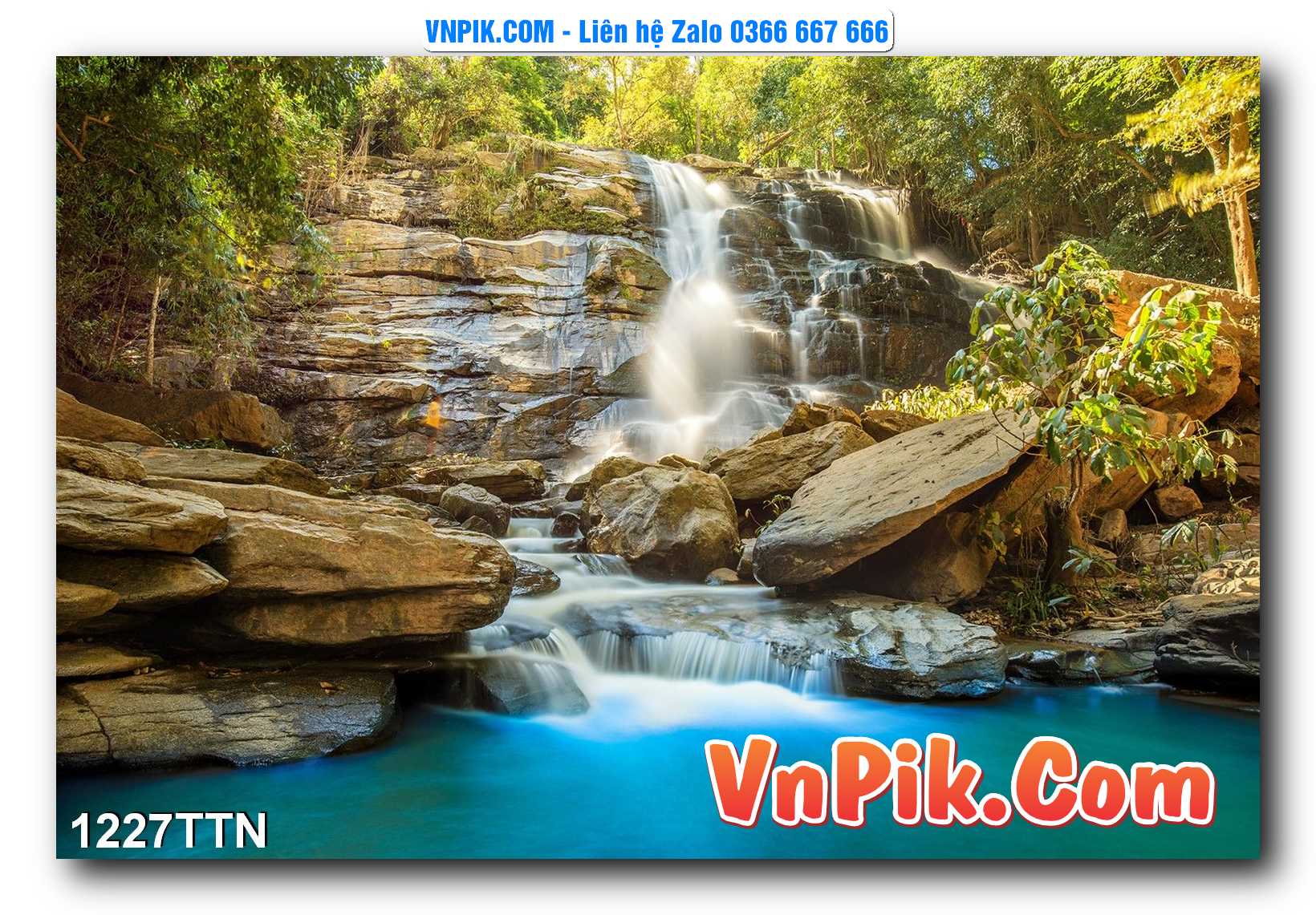 Tranh thác nước – Tranh phong thủy – Tranh treo tường mã 1227TTN