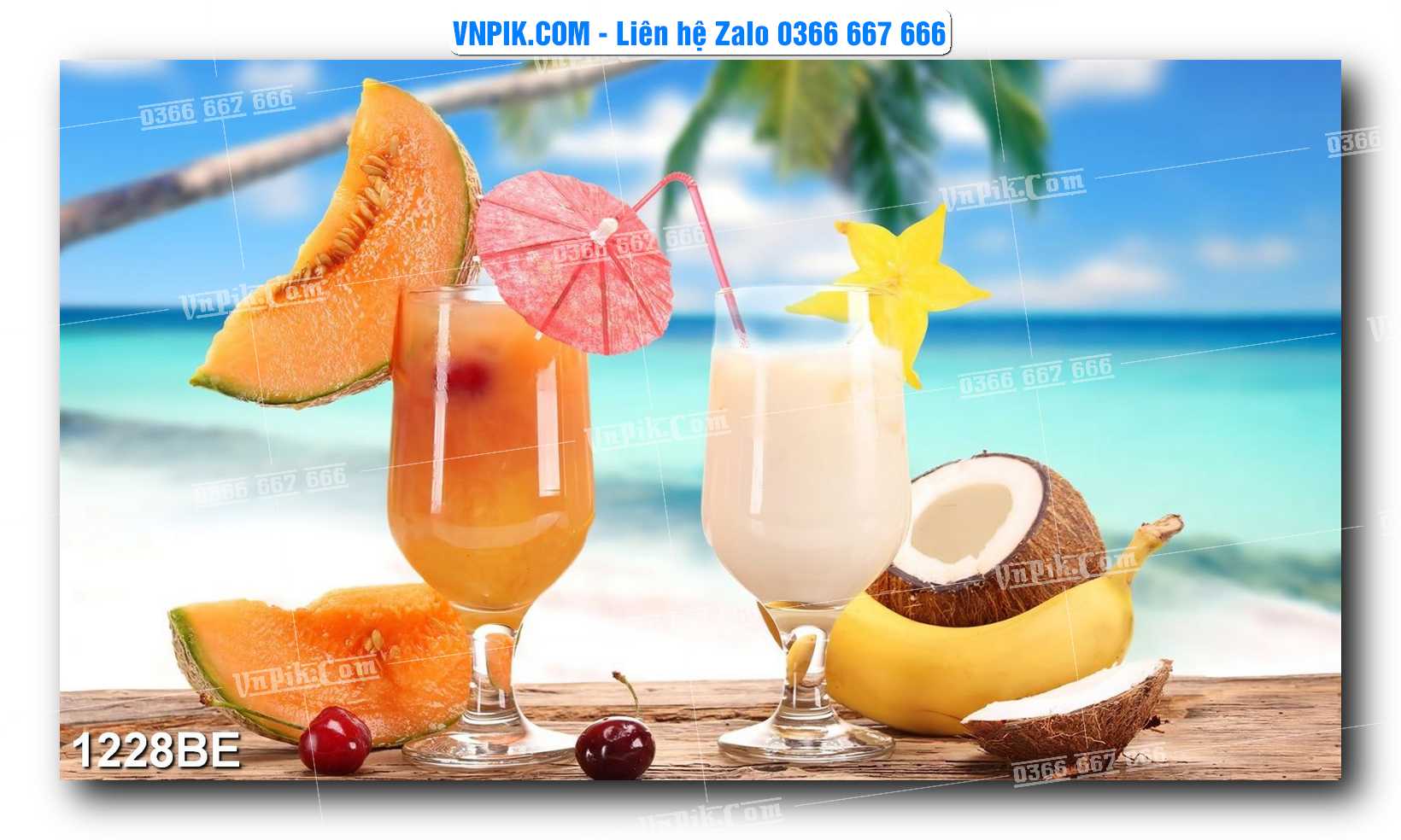 Tranh treo tường trang trí phòng bếp đẹp mã 1228BE