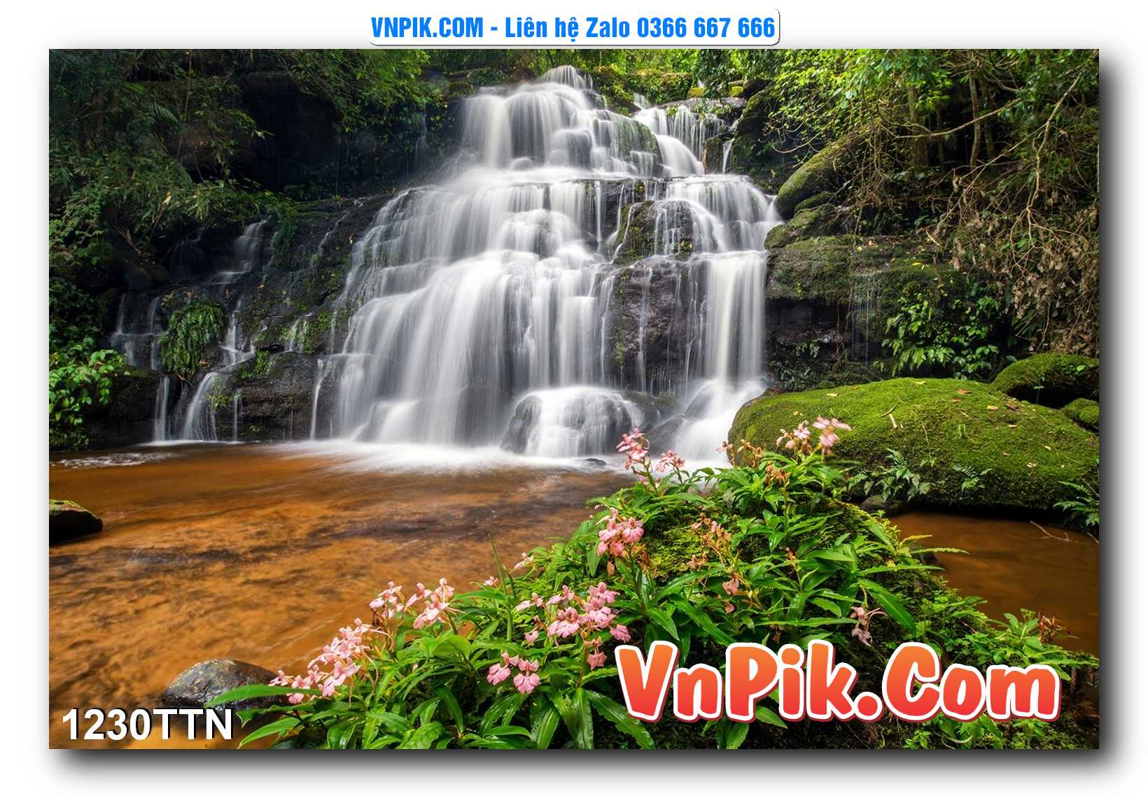 Tranh thác nước – Tranh phong thủy – Tranh treo tường mã 1230TTN