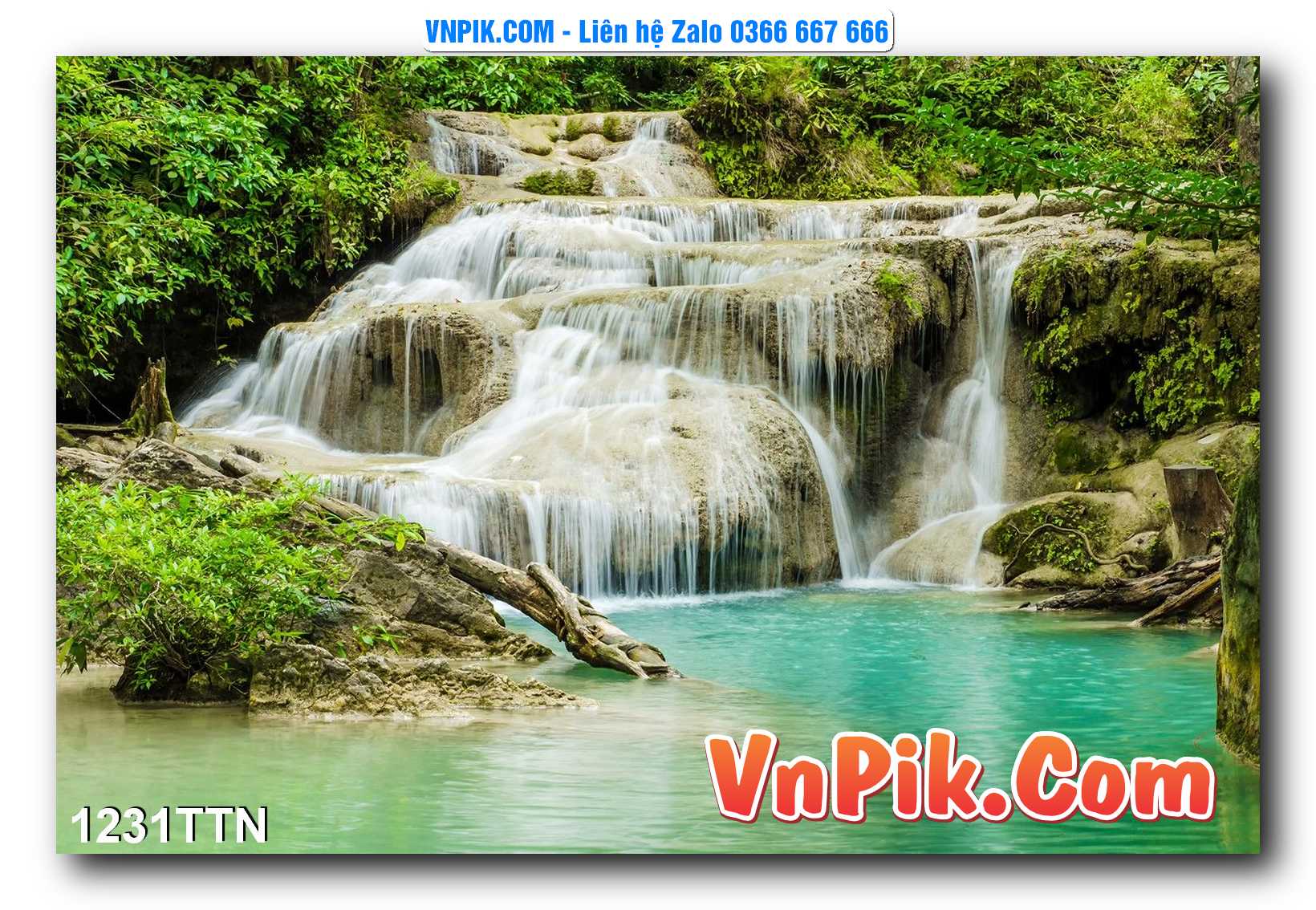 Tranh thác nước – Tranh phong thủy – Tranh treo tường mã 1231TTN