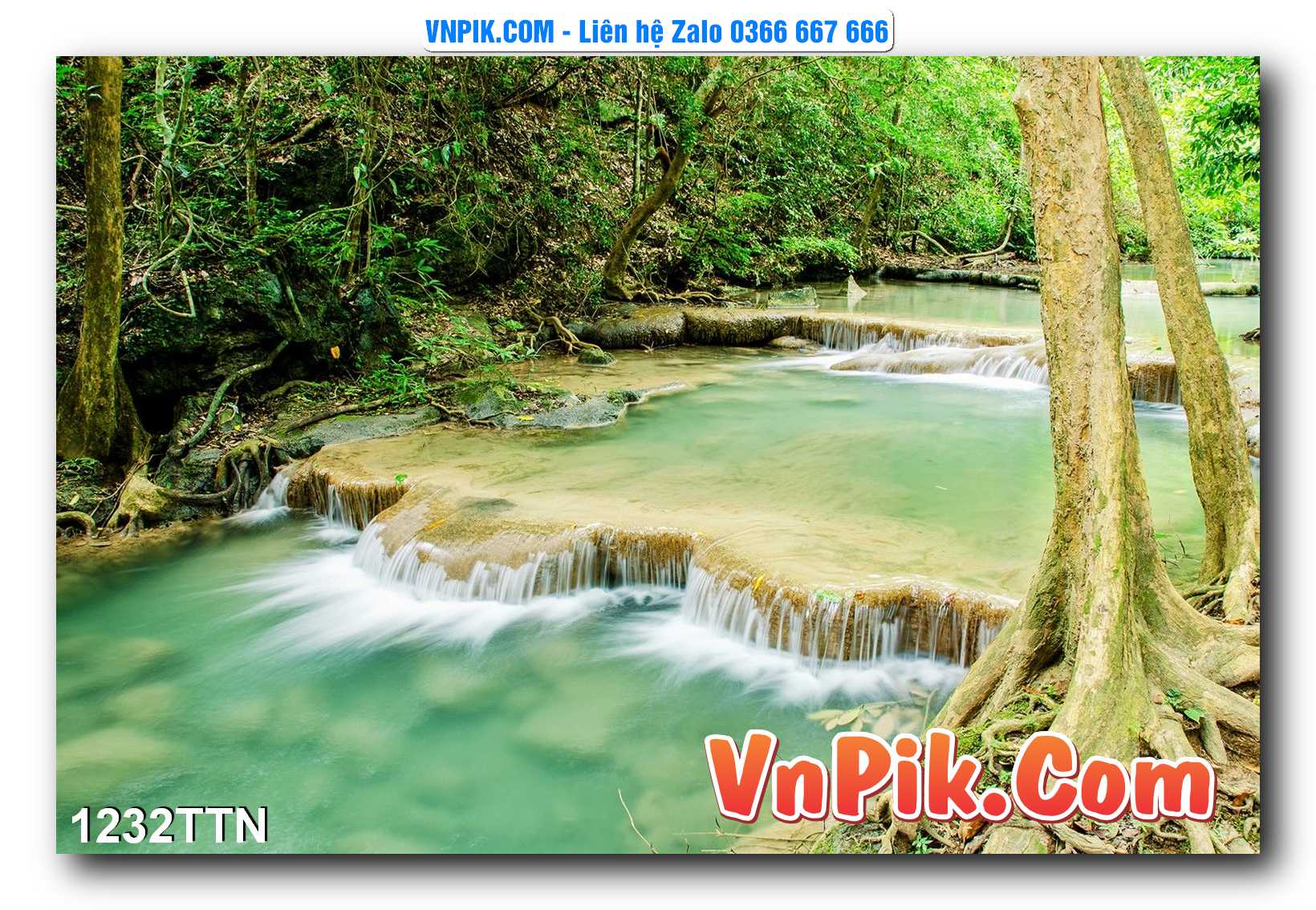 Tranh thác nước – Tranh phong thủy – Tranh treo tường mã 1232TTN
