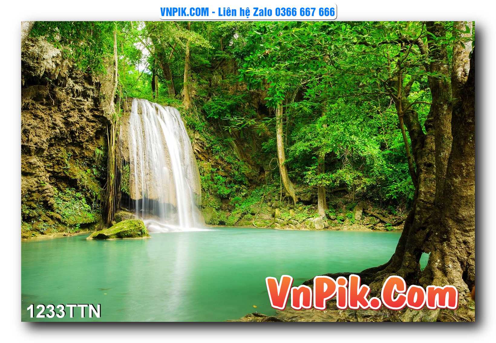 Tranh thác nước – Tranh phong thủy – Tranh treo tường mã 1233TTN