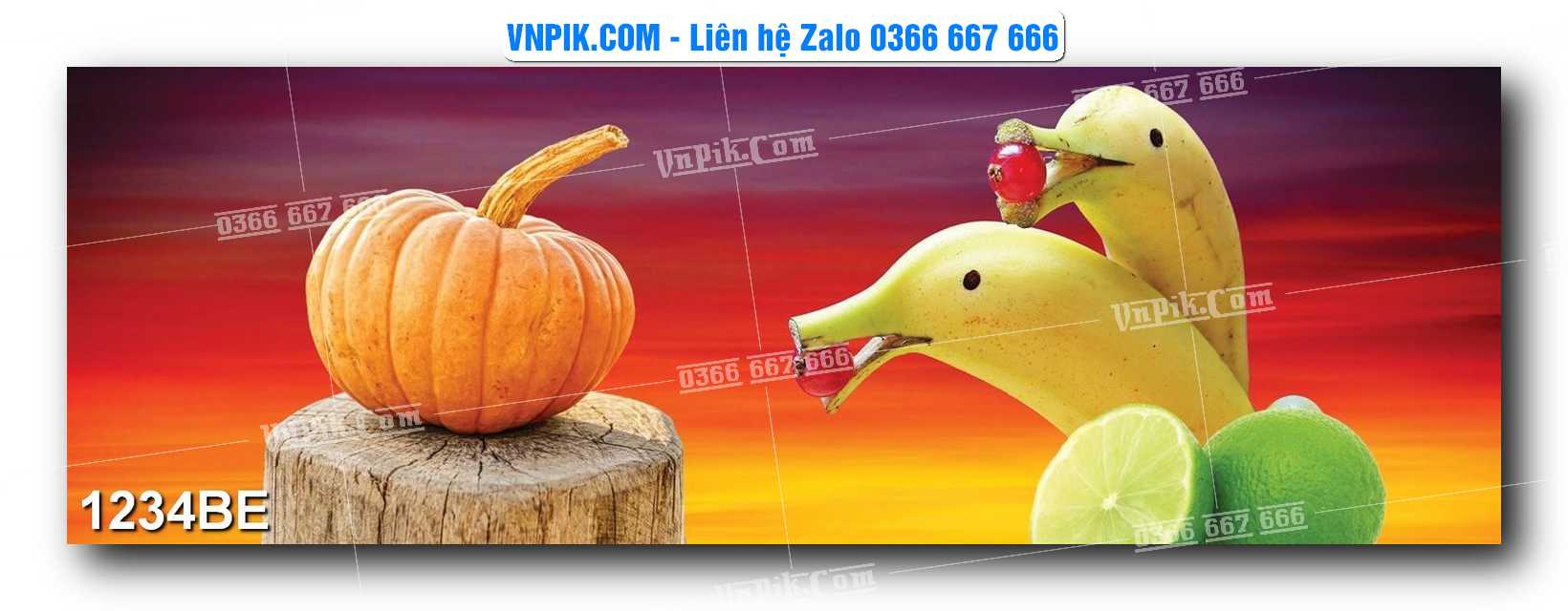 Tranh treo tường trang trí phòng bếp đẹp mã 1234BE