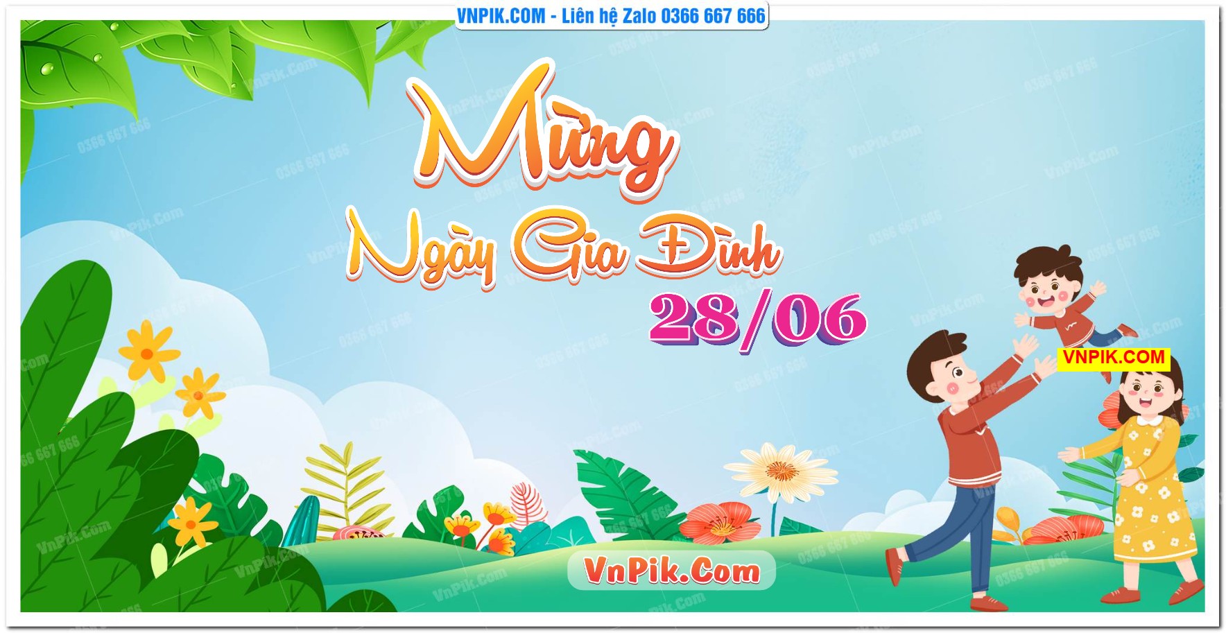 Phông nền kỷ niệm ngày gia đình Việt Nam 28/6 mã 1236980-2