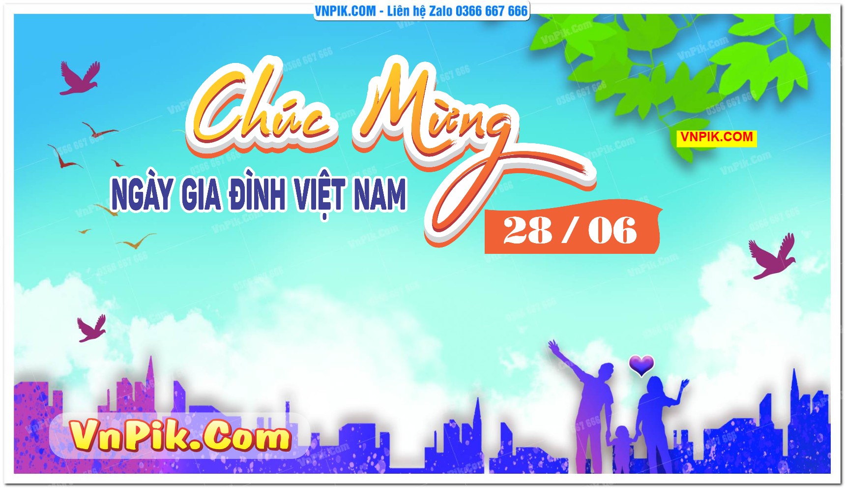 Phông nền kỷ niệm ngày gia đình Việt Nam 28/6 mã 1236987