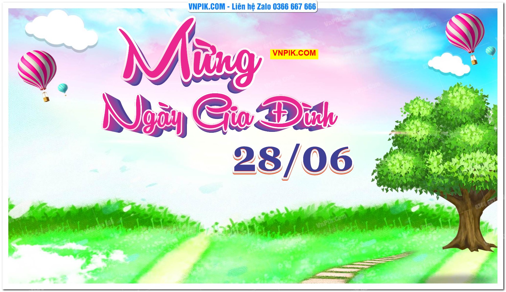 Phông nền kỷ niệm ngày gia đình Việt Nam 28/6 mã 12369924