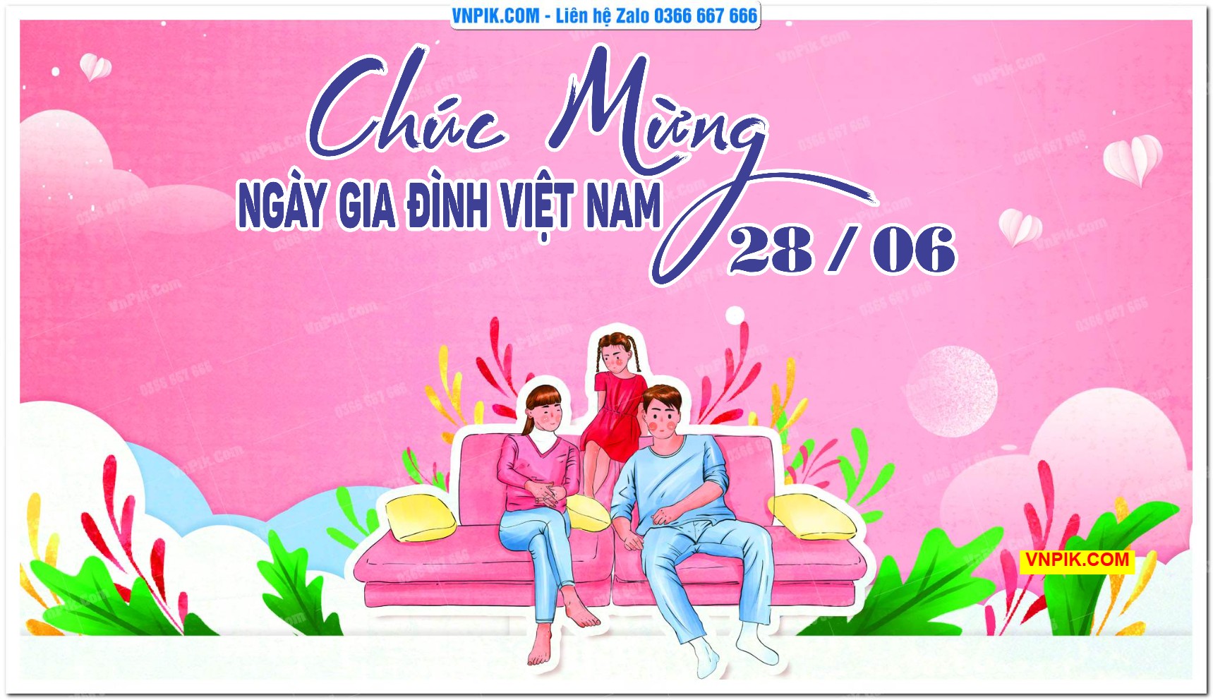 Phông nền kỷ niệm ngày gia đình Việt Nam 28/6 mã 1237001
