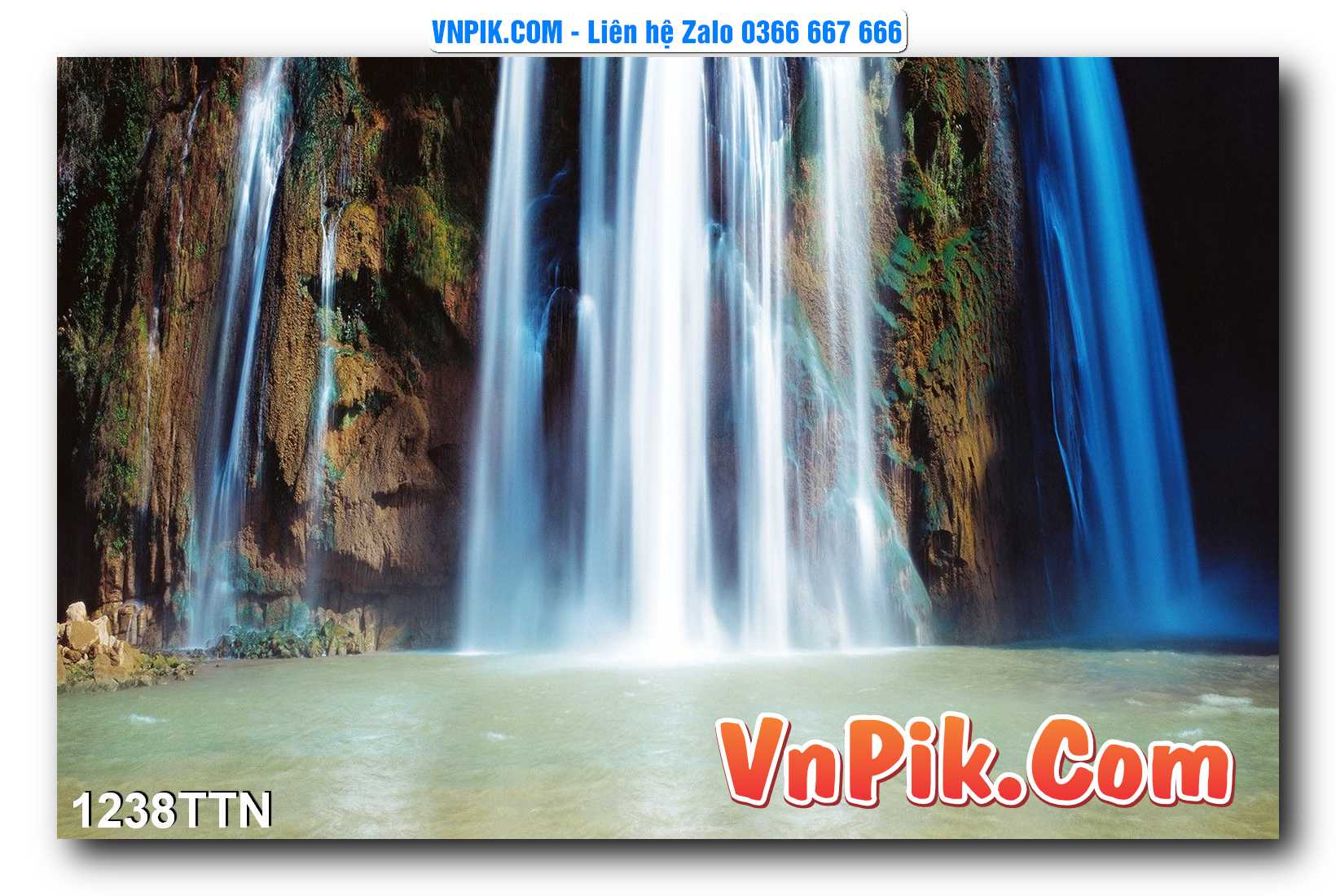 Tranh thác nước – Tranh phong thủy – Tranh treo tường mã 1238TTN