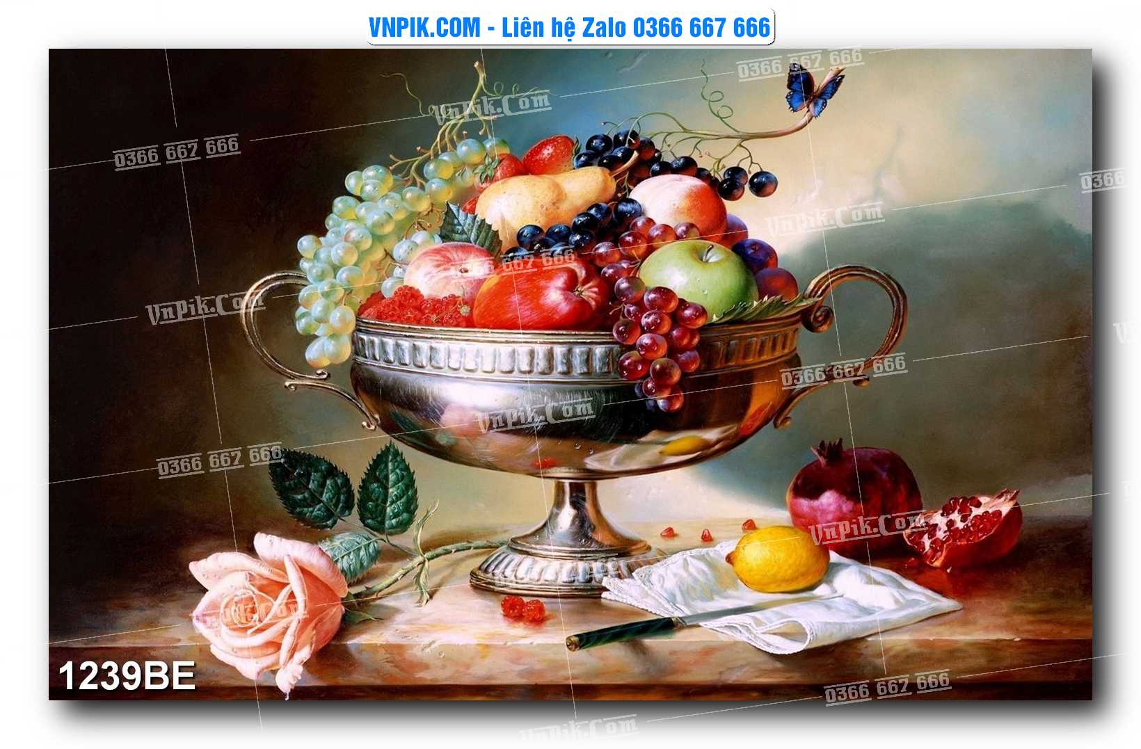Tranh treo tường trang trí phòng bếp đẹp mã 1239BE