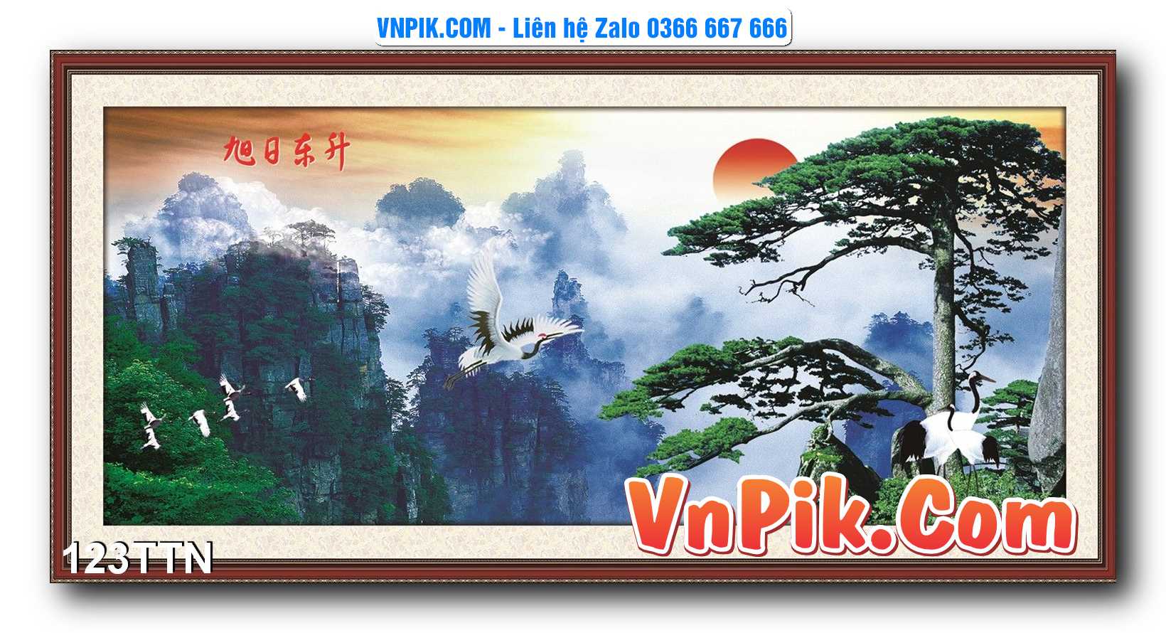 Tranh thác nước – Tranh phong thủy – Tranh treo tường mã 123TTN