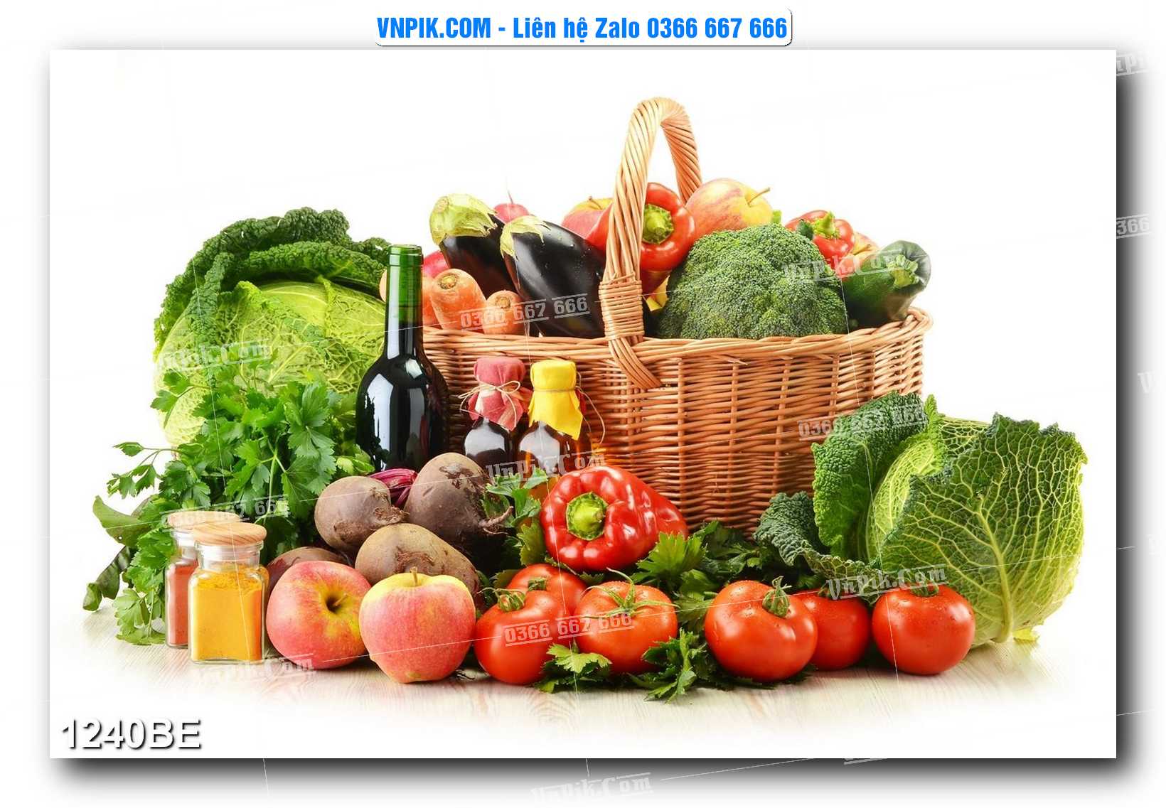 Tranh treo tường trang trí phòng bếp đẹp mã 1240BE