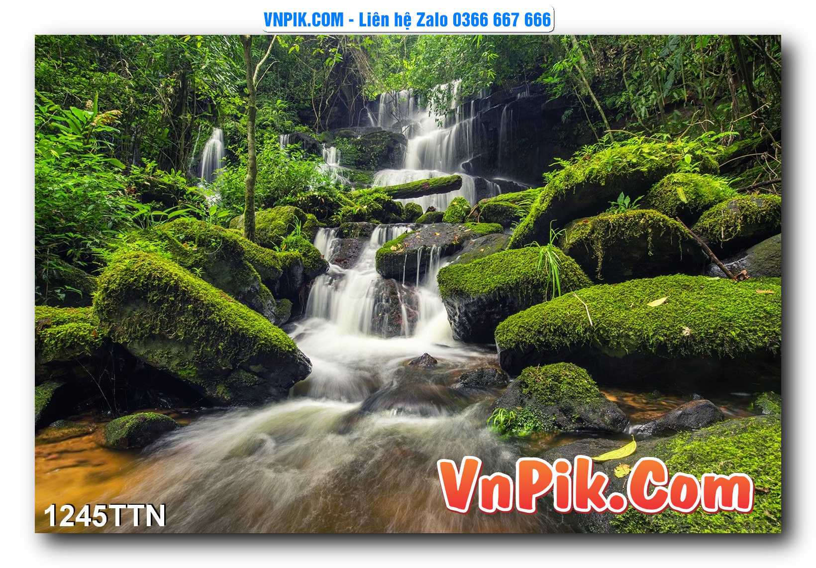 Tranh thác nước – Tranh phong thủy – Tranh treo tường mã 1245TTN