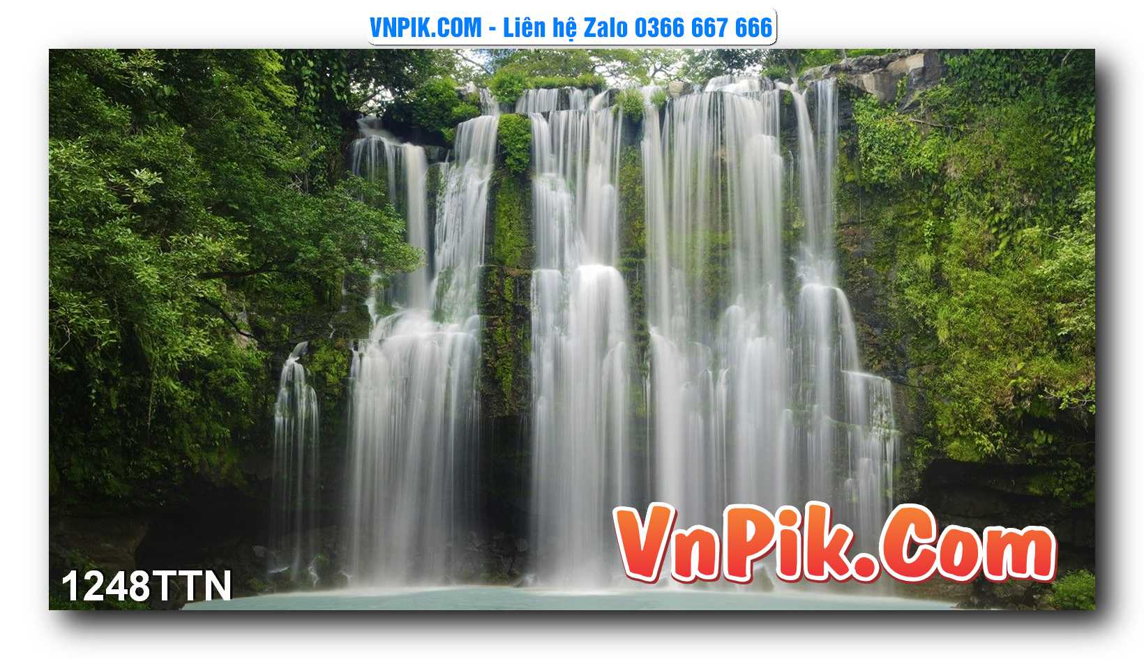 Tranh thác nước – Tranh phong thủy – Tranh treo tường mã 1248TTN
