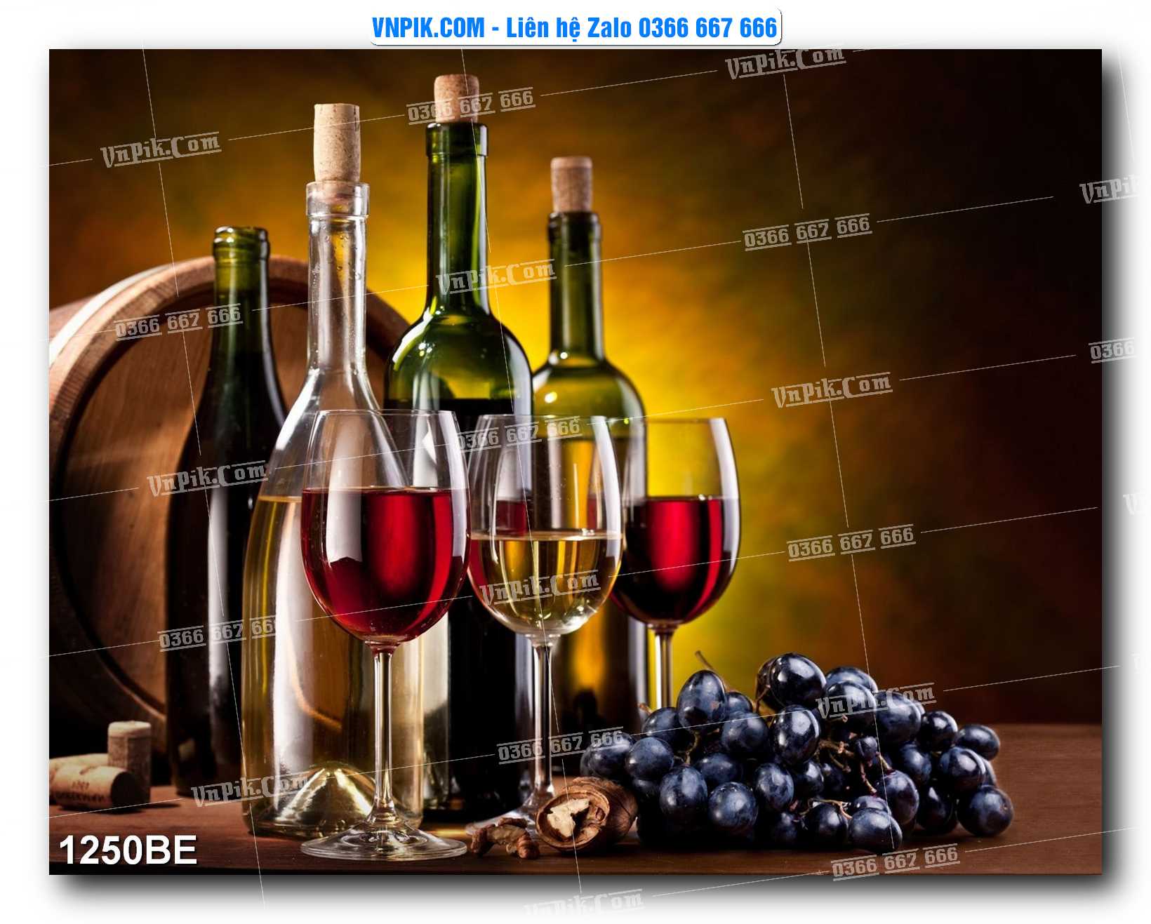 Tranh treo tường trang trí phòng bếp đẹp mã 1250BE