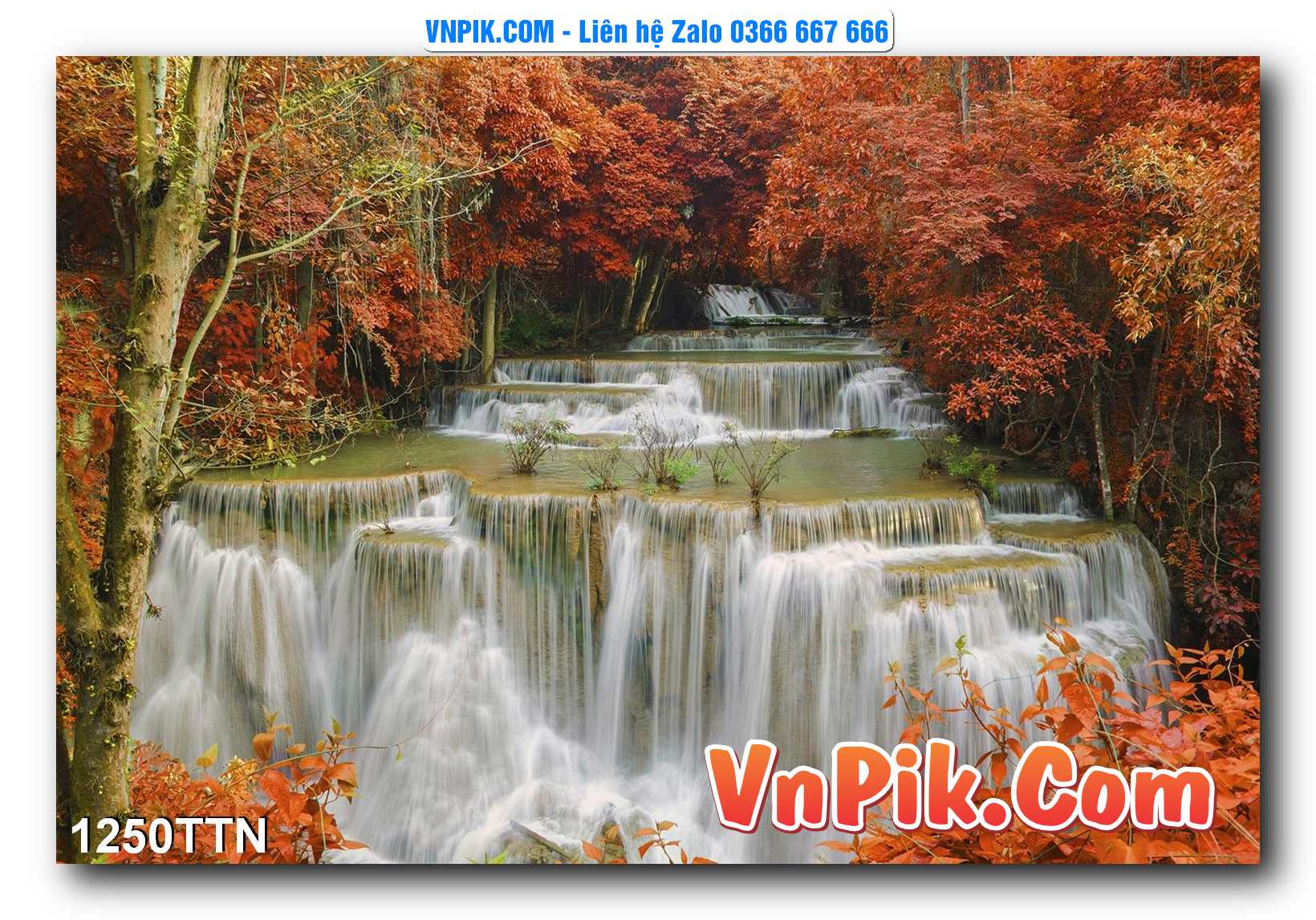 Tranh thác nước – Tranh phong thủy – Tranh treo tường mã 1250TTN