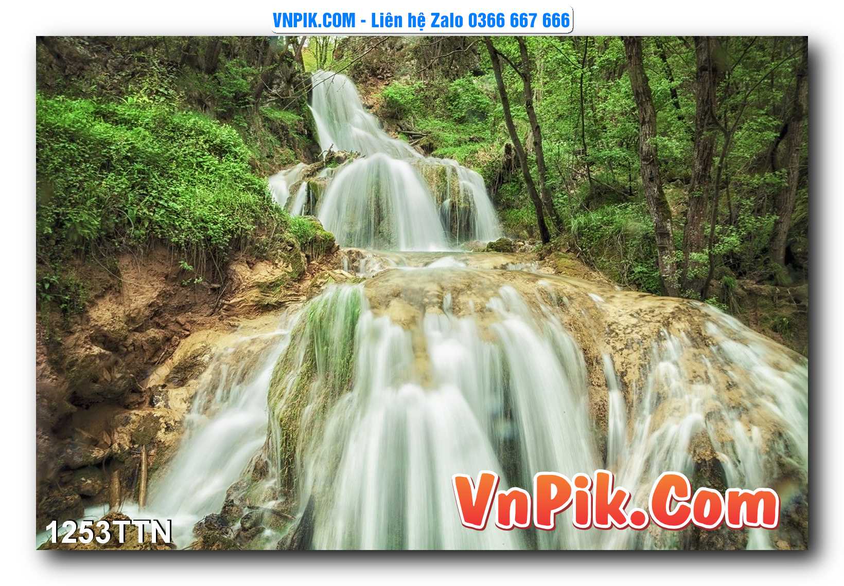Tranh thác nước – Tranh phong thủy – Tranh treo tường mã 1253TTN