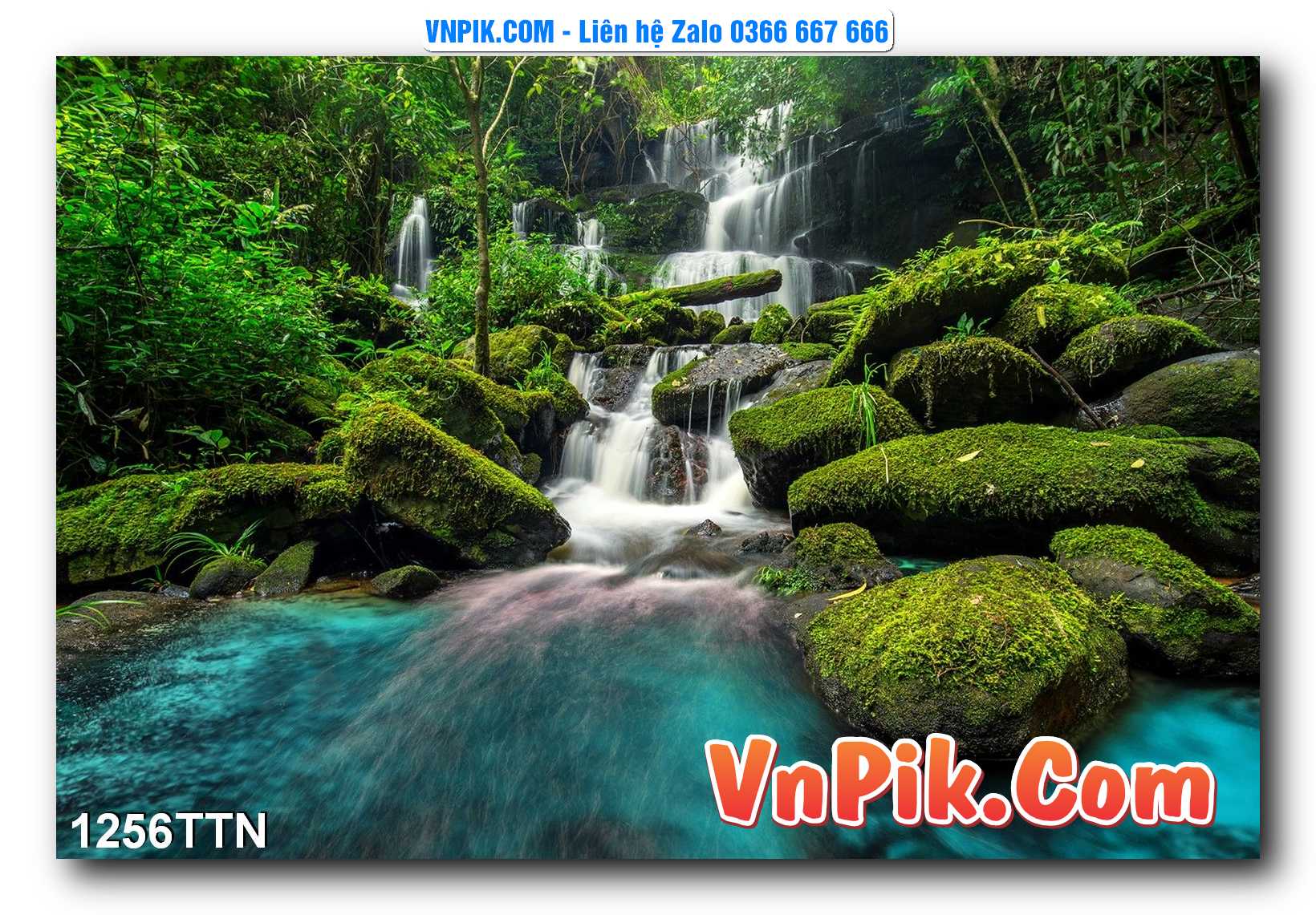 Tranh thác nước – Tranh phong thủy – Tranh treo tường mã 1256TTN