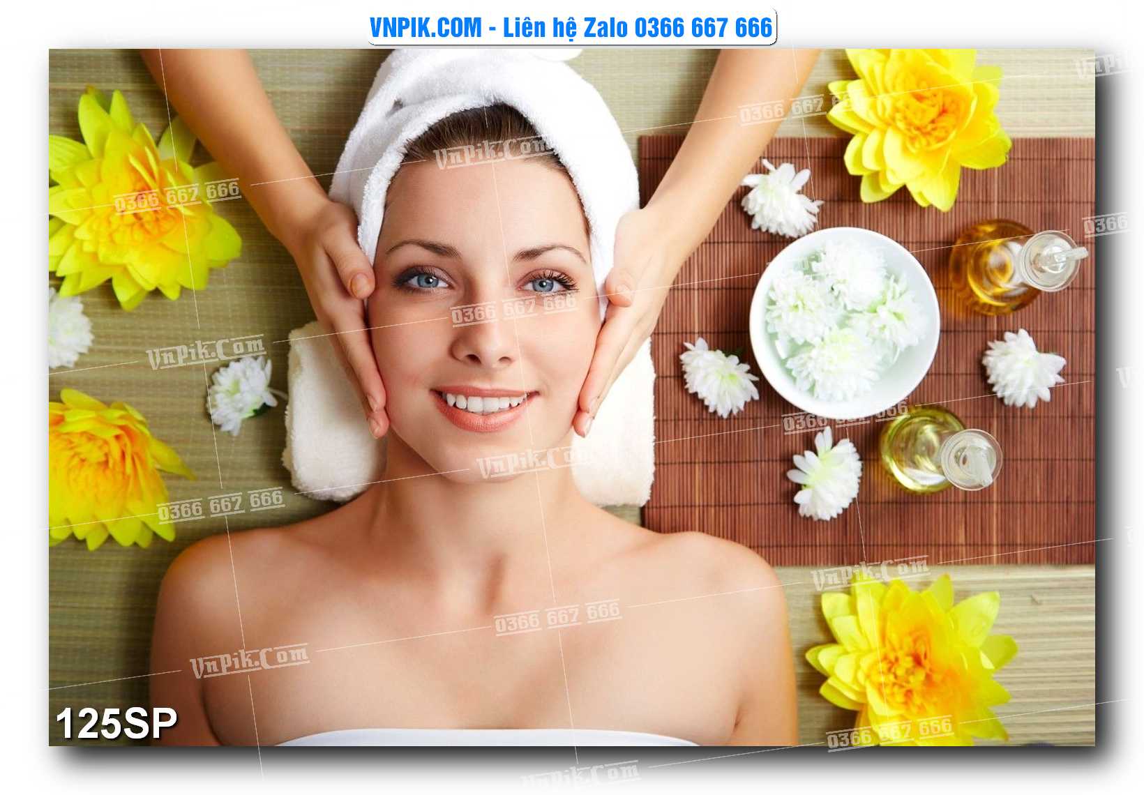 Mẫu tranh spa treo tường đẹp file vector – psd mẫu 125SP