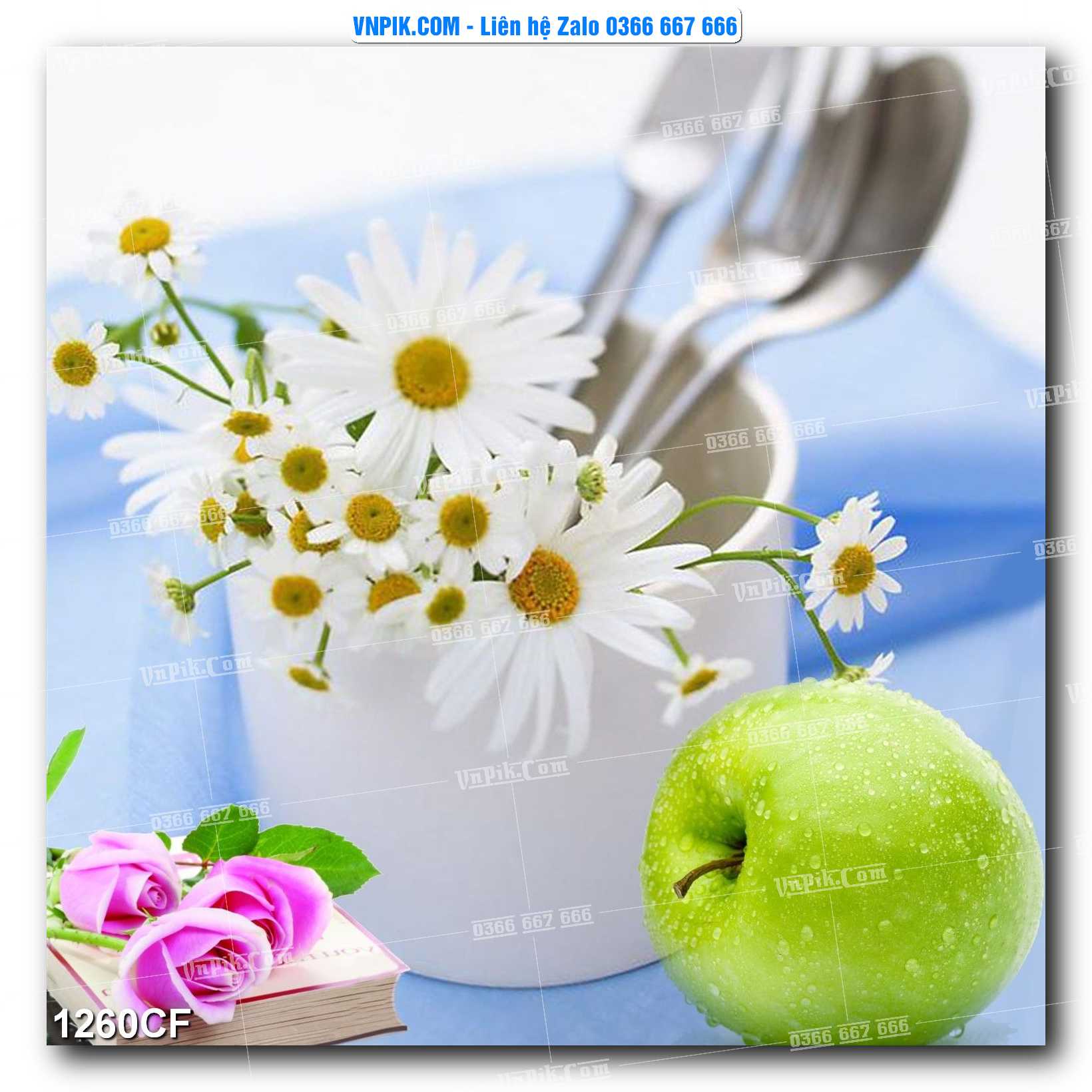 Tranh tường trang trí quán cà phê – trà chanh – trà sữa mã 1260CF