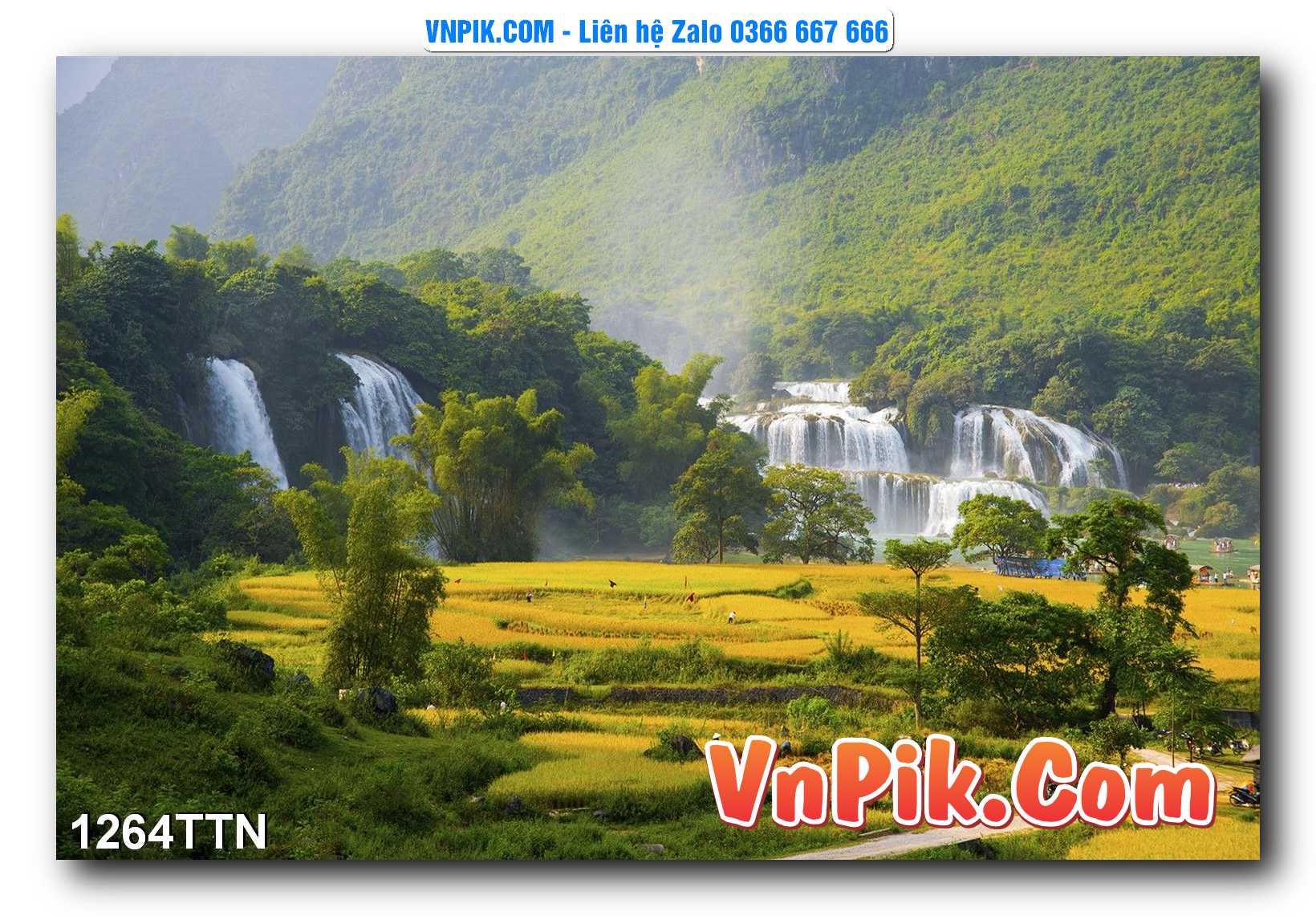 Tranh thác nước – Tranh phong thủy – Tranh treo tường mã 1264TTN