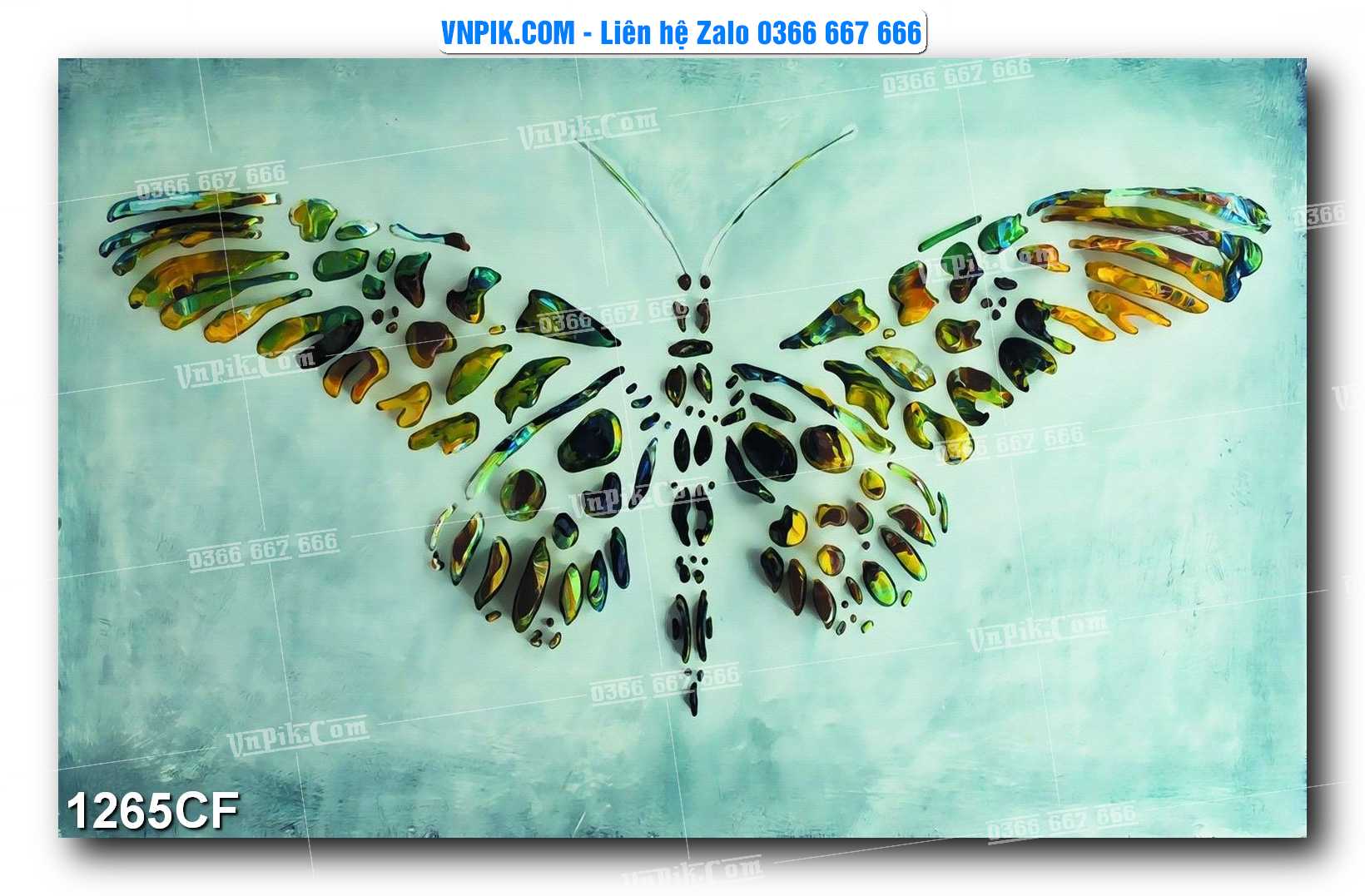Tranh tường trang trí quán cà phê – trà chanh – trà sữa mã 1265CF