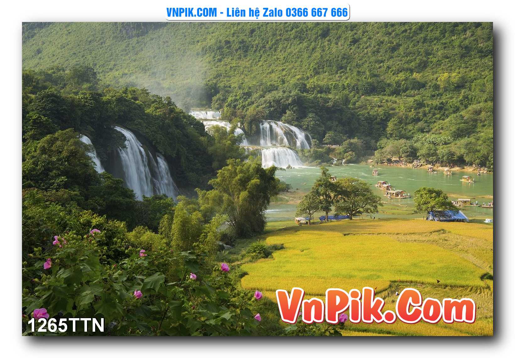 Tranh thác nước – Tranh phong thủy – Tranh treo tường mã 1265TTN