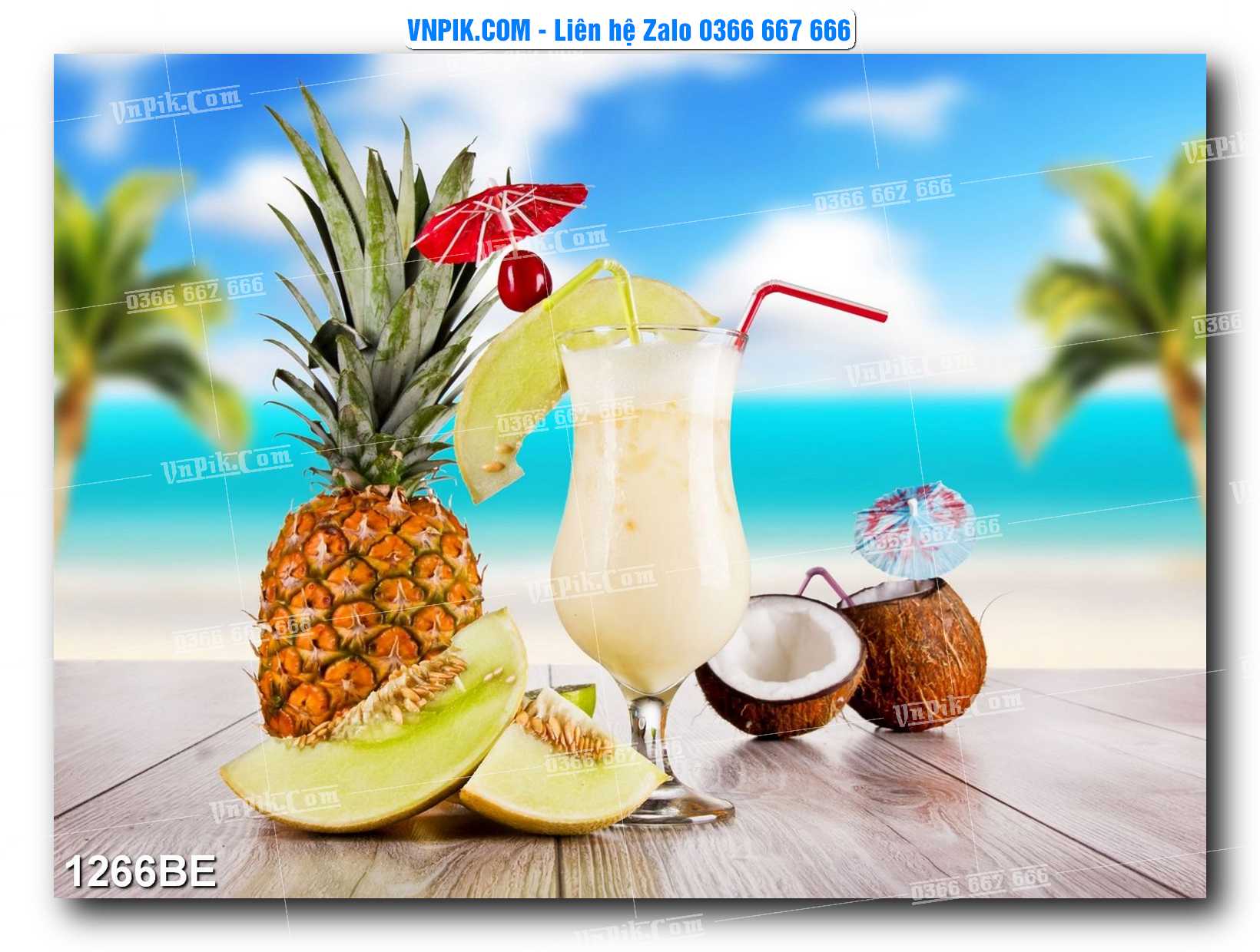 Tranh treo tường trang trí phòng bếp đẹp mã 1266BE