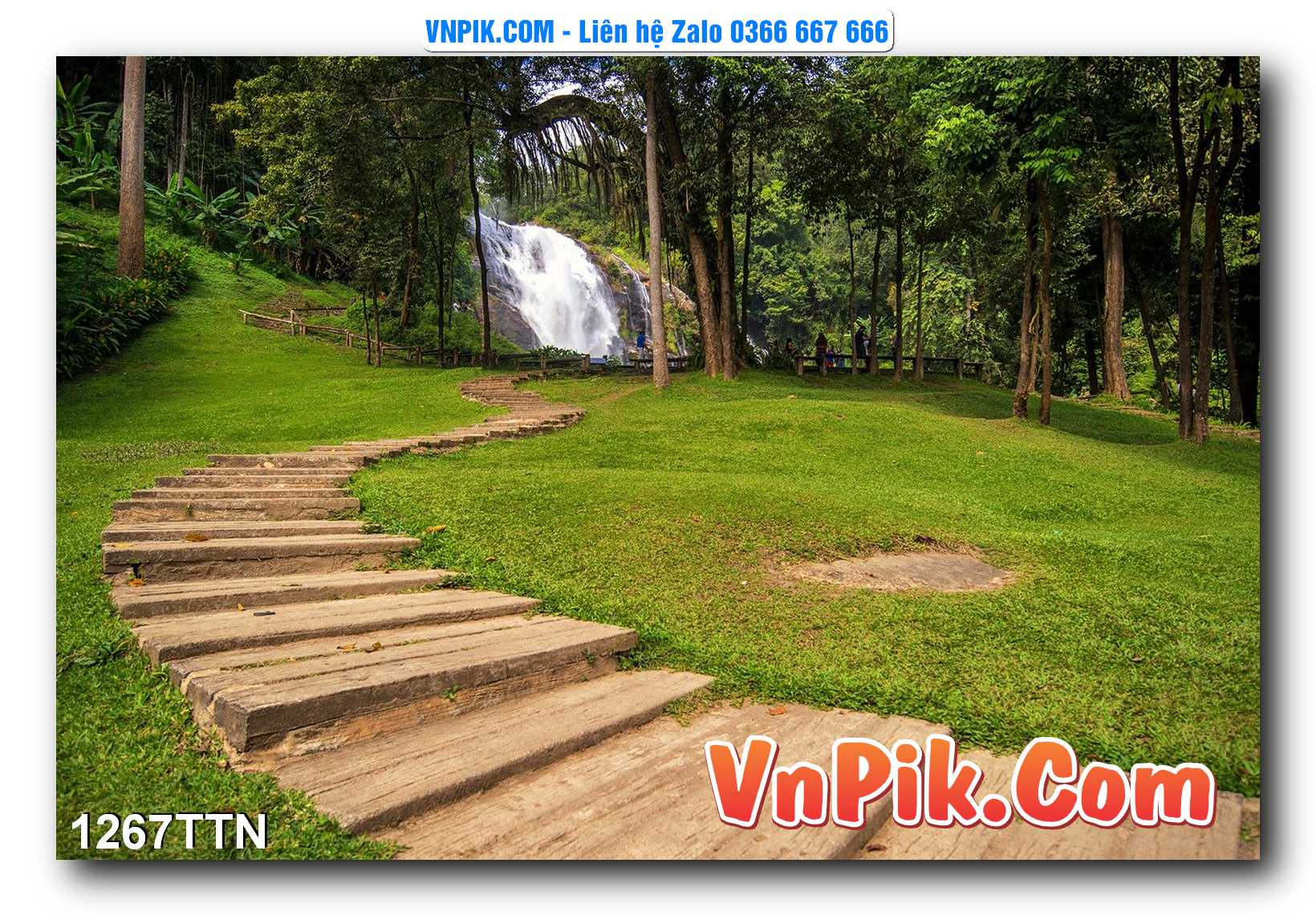 Tranh thác nước – Tranh phong thủy – Tranh treo tường mã 1267TTN