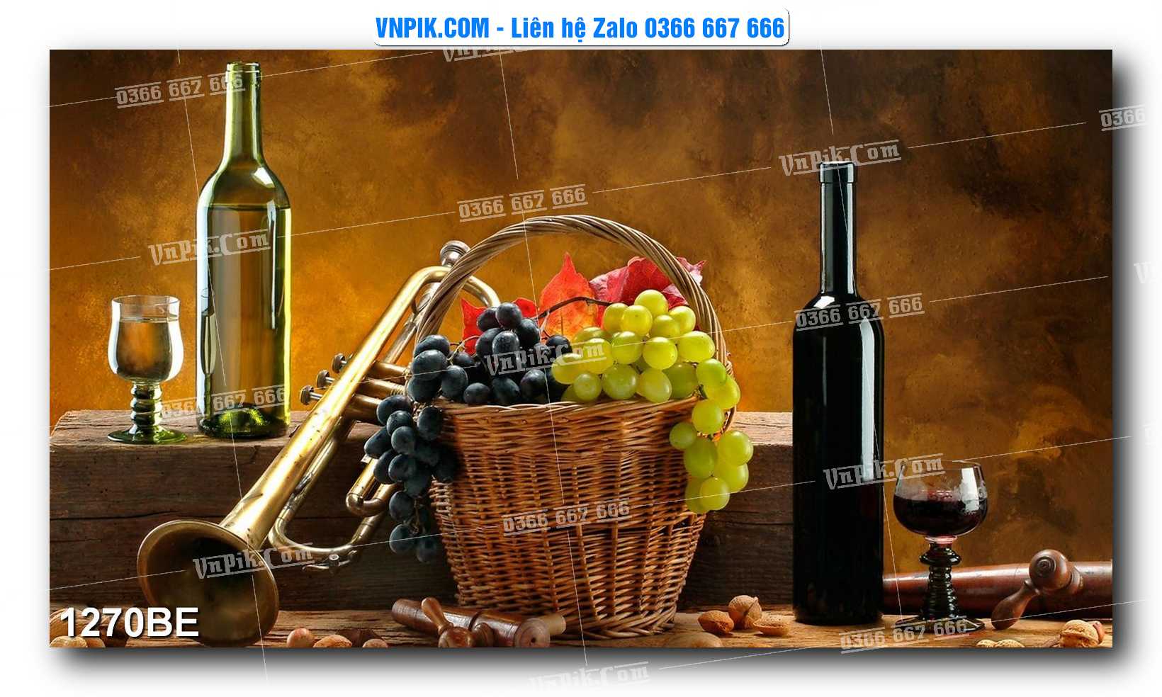 Tranh treo tường trang trí phòng bếp đẹp mã 1270BE