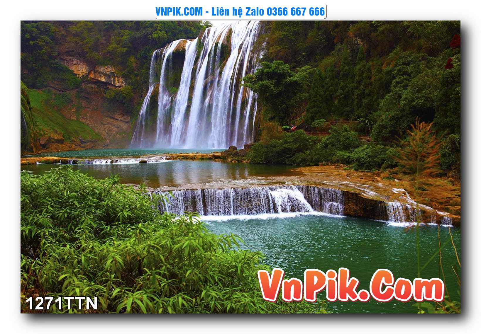 Tranh thác nước – Tranh phong thủy – Tranh treo tường mã 1271TTN