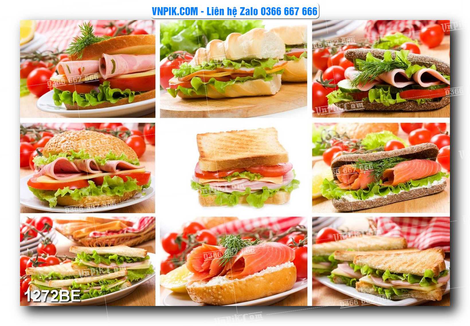 Tranh treo tường trang trí phòng bếp đẹp mã 1272BE