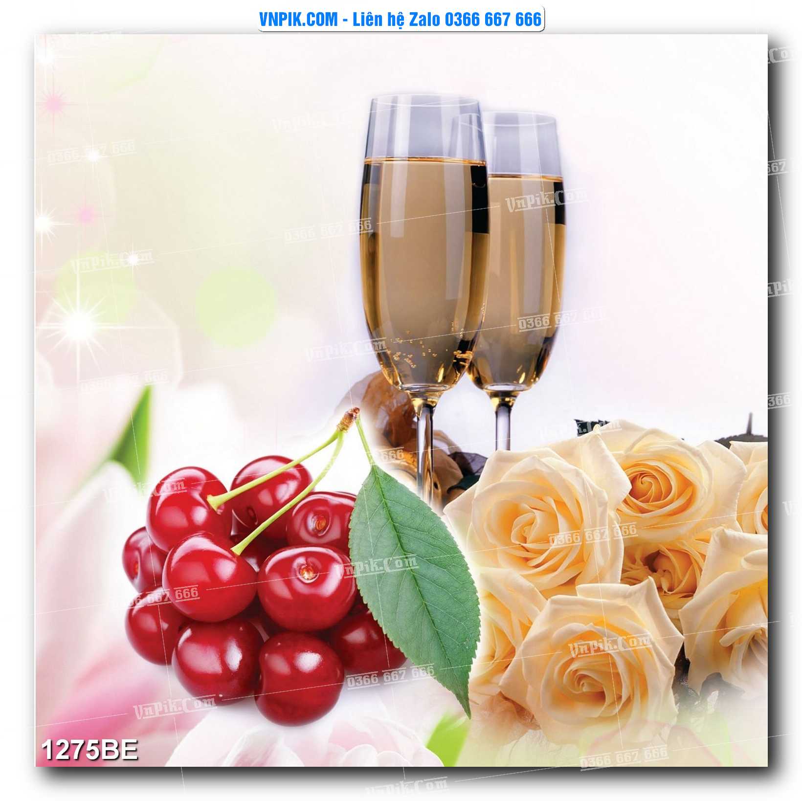 Tranh treo tường trang trí phòng bếp đẹp mã 1275BE