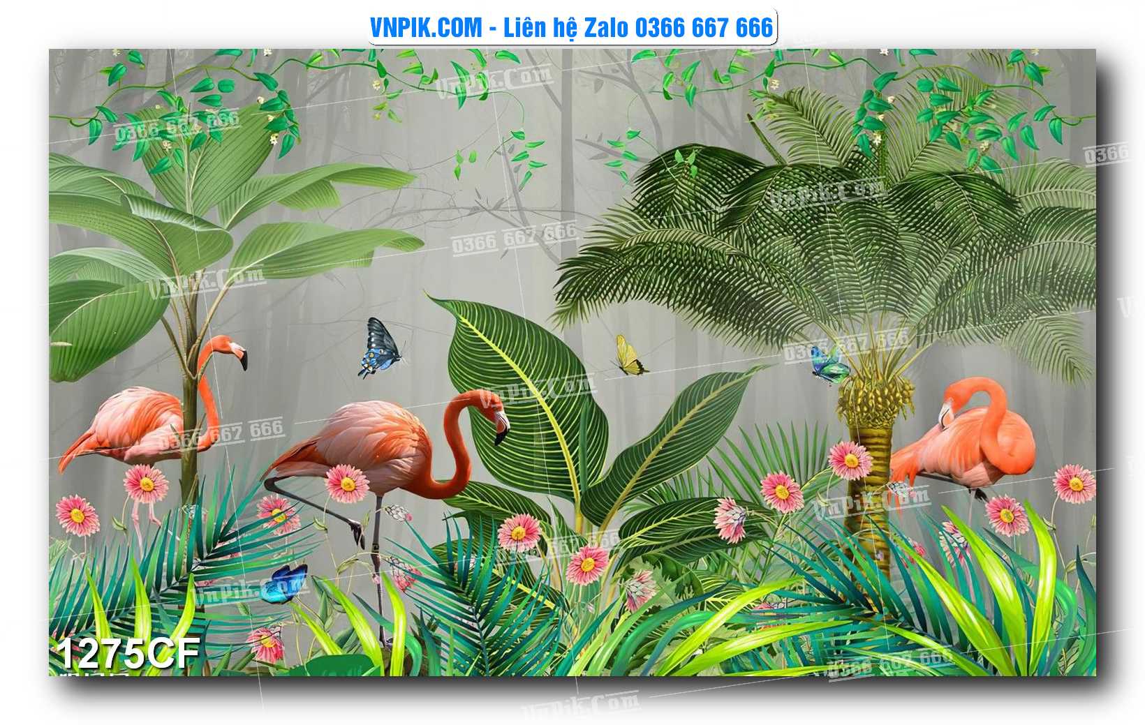 Tranh tường trang trí quán cà phê – trà chanh – trà sữa mã 1275CF