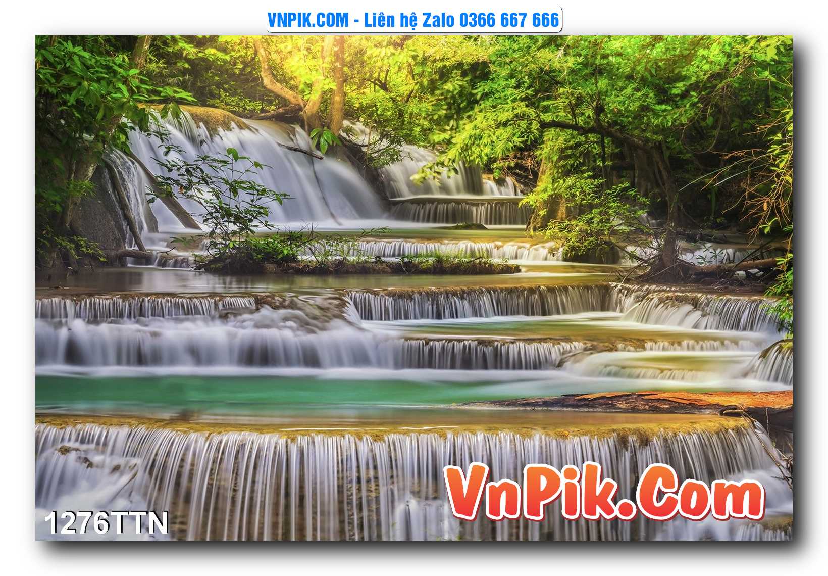 Tranh thác nước – Tranh phong thủy – Tranh treo tường mã 1276TTN