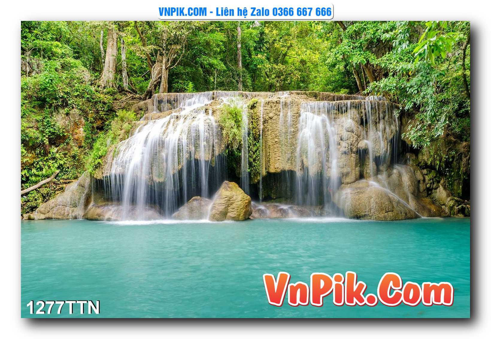 Tranh thác nước – Tranh phong thủy – Tranh treo tường mã 1277TTN