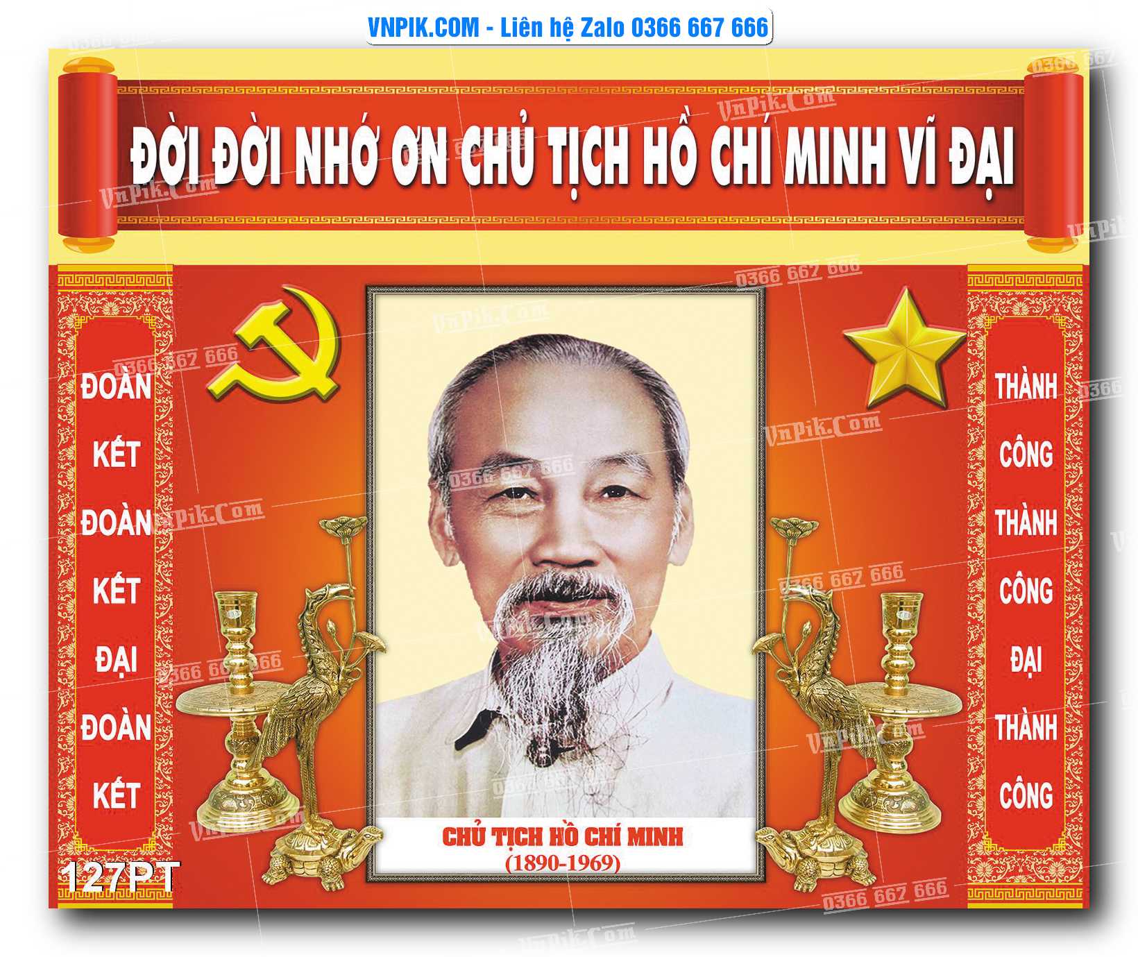 Tranh dán phòng thờ, bàn thờ, tranh mâm ngũ quả mẫu số 127PT