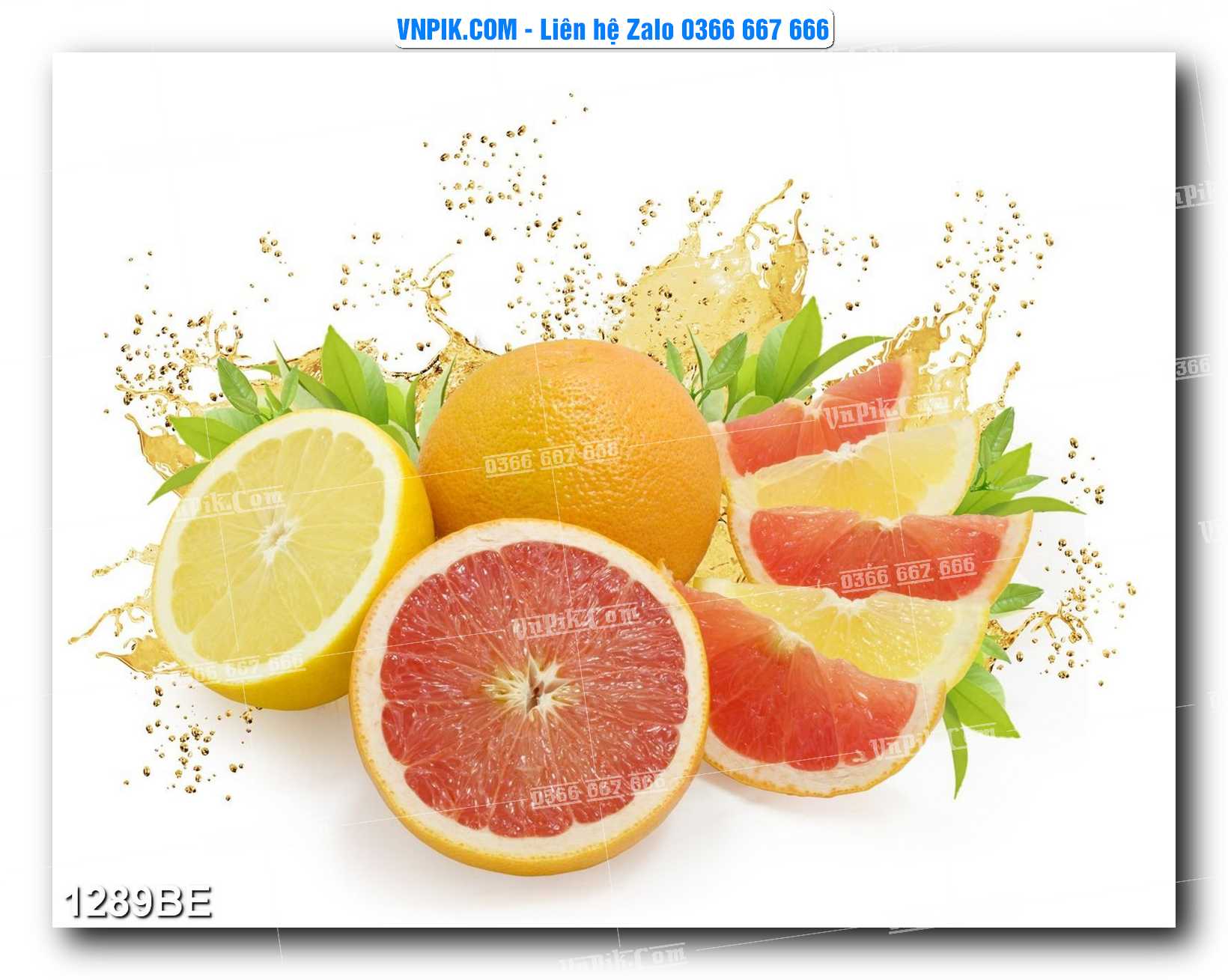 Tranh treo tường trang trí phòng bếp đẹp mã 1289BE