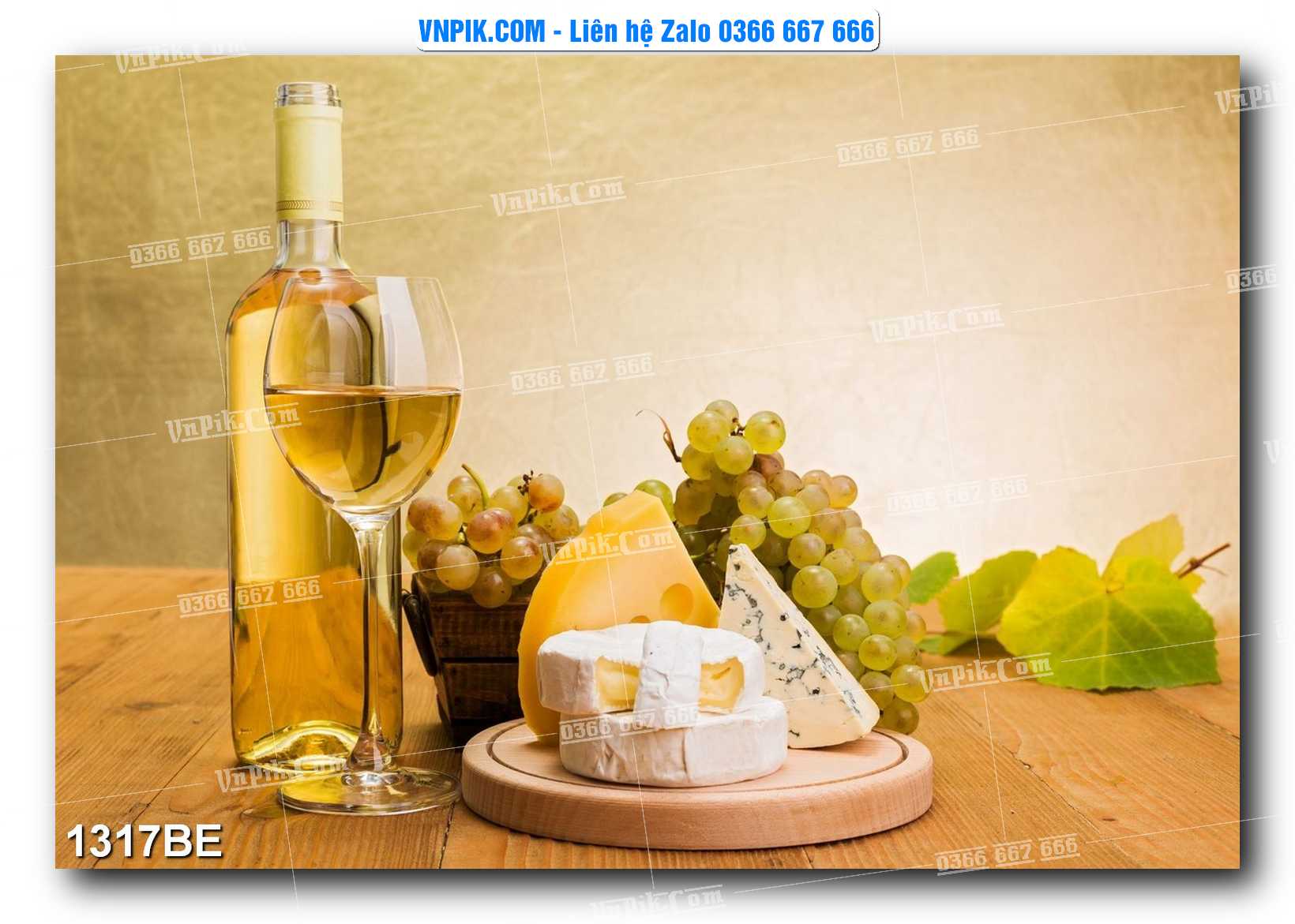 Tranh treo tường trang trí phòng bếp đẹp mã 1317BE