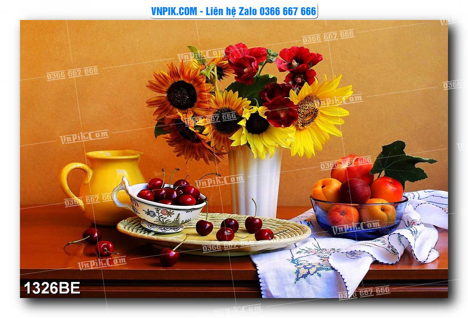 Tranh treo tường trang trí phòng bếp đẹp mã 1326BE