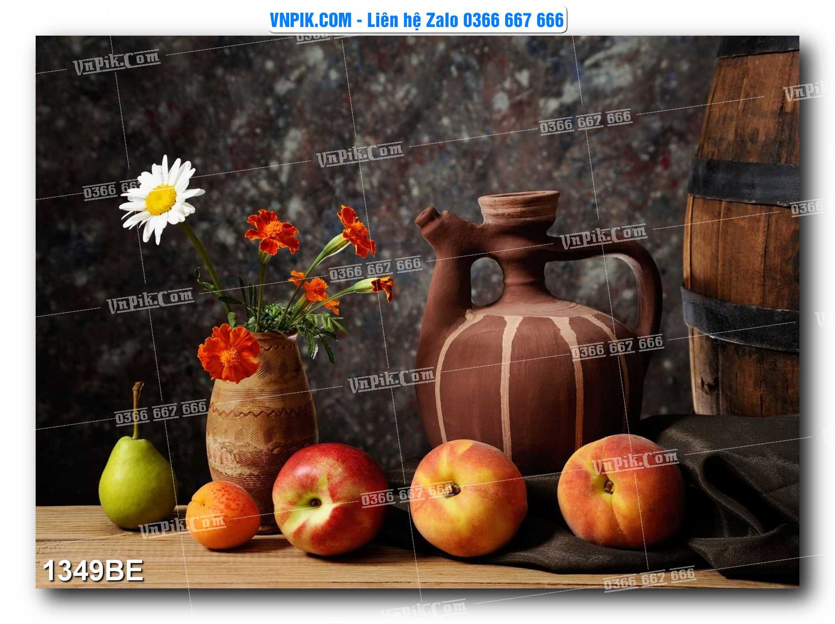Tranh treo tường trang trí phòng bếp đẹp mã 1349BE