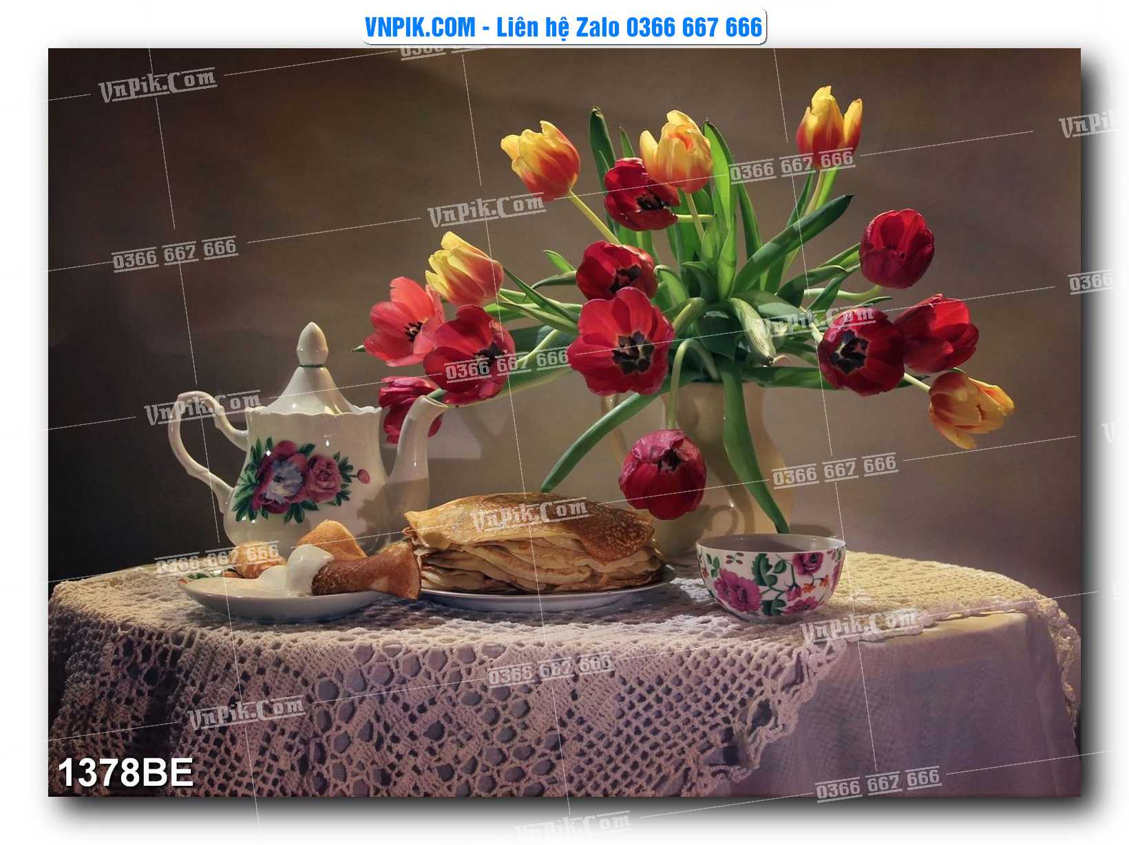 Tranh treo tường trang trí phòng bếp đẹp mã 1378BE