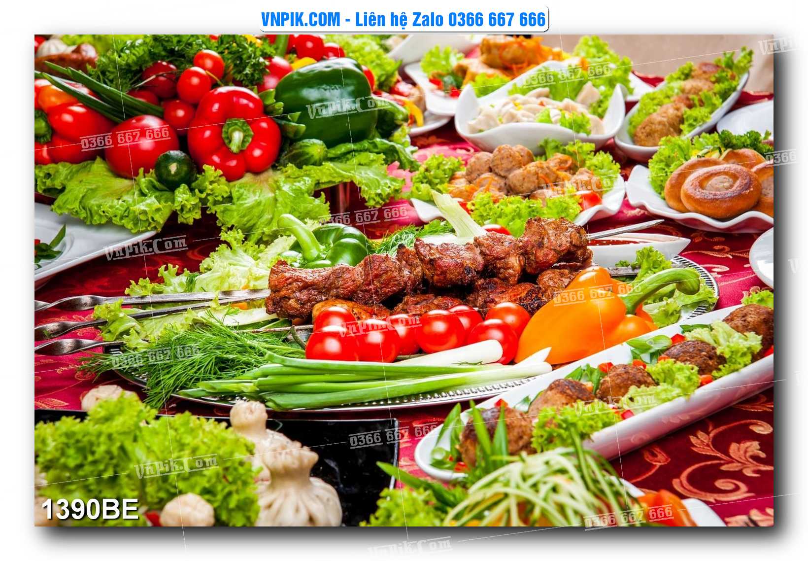 Tranh treo tường trang trí phòng bếp đẹp mã 1390BE