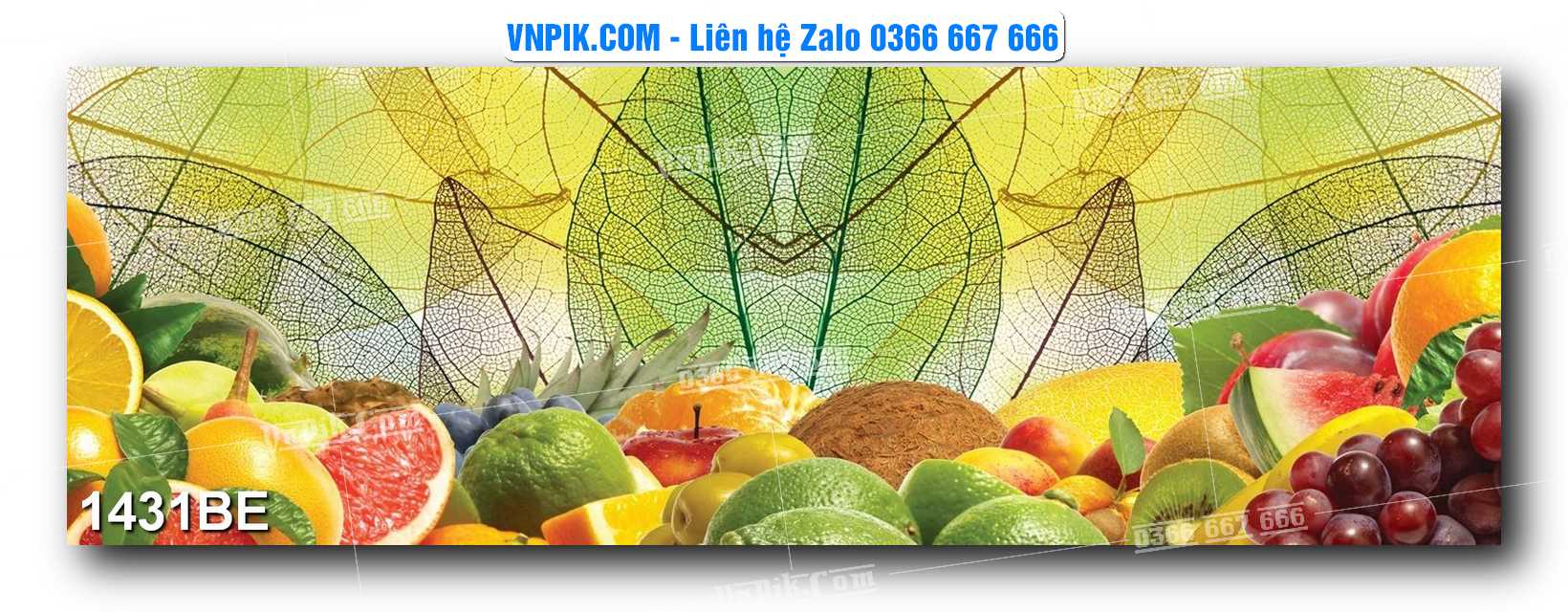 Tranh treo tường trang trí phòng bếp đẹp mã 1431BE