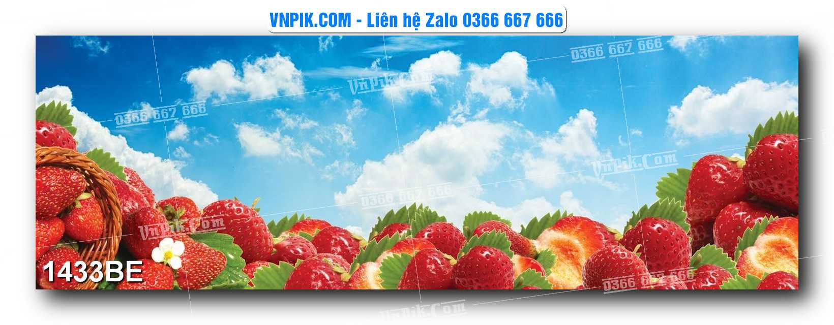 Tranh treo tường trang trí phòng bếp đẹp mã 1433BE