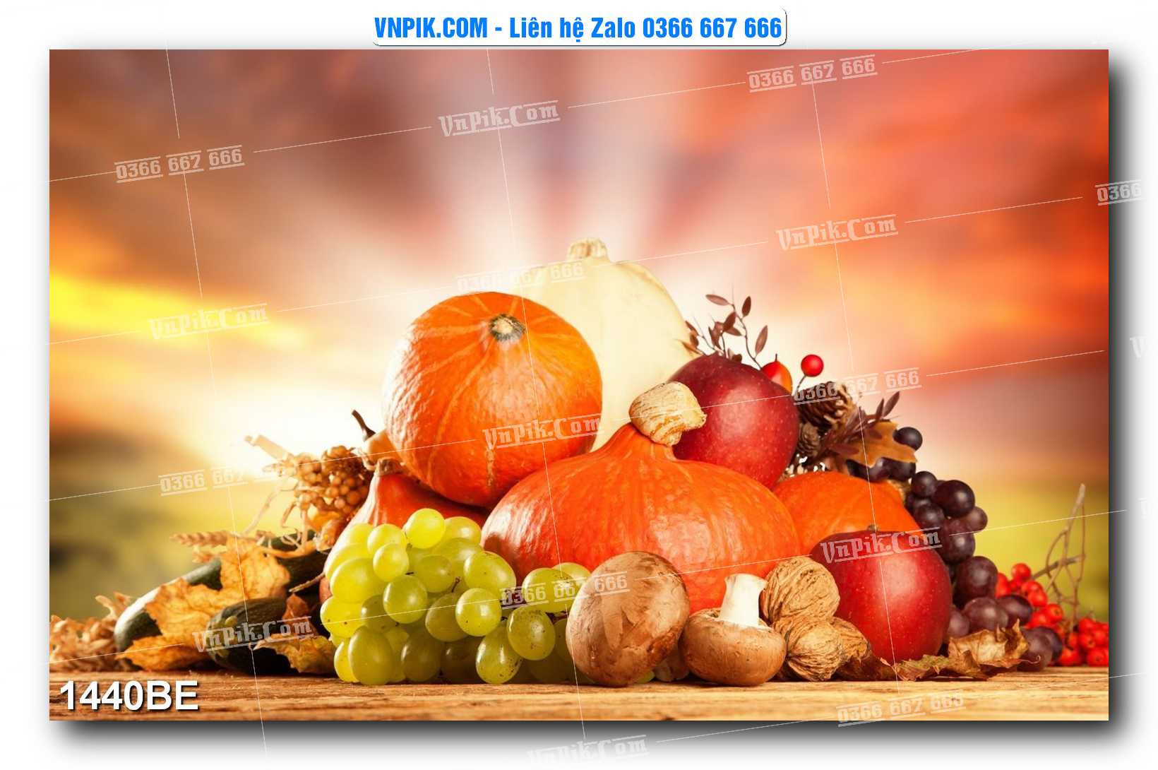 Tranh treo tường trang trí phòng bếp đẹp mã 1440BE