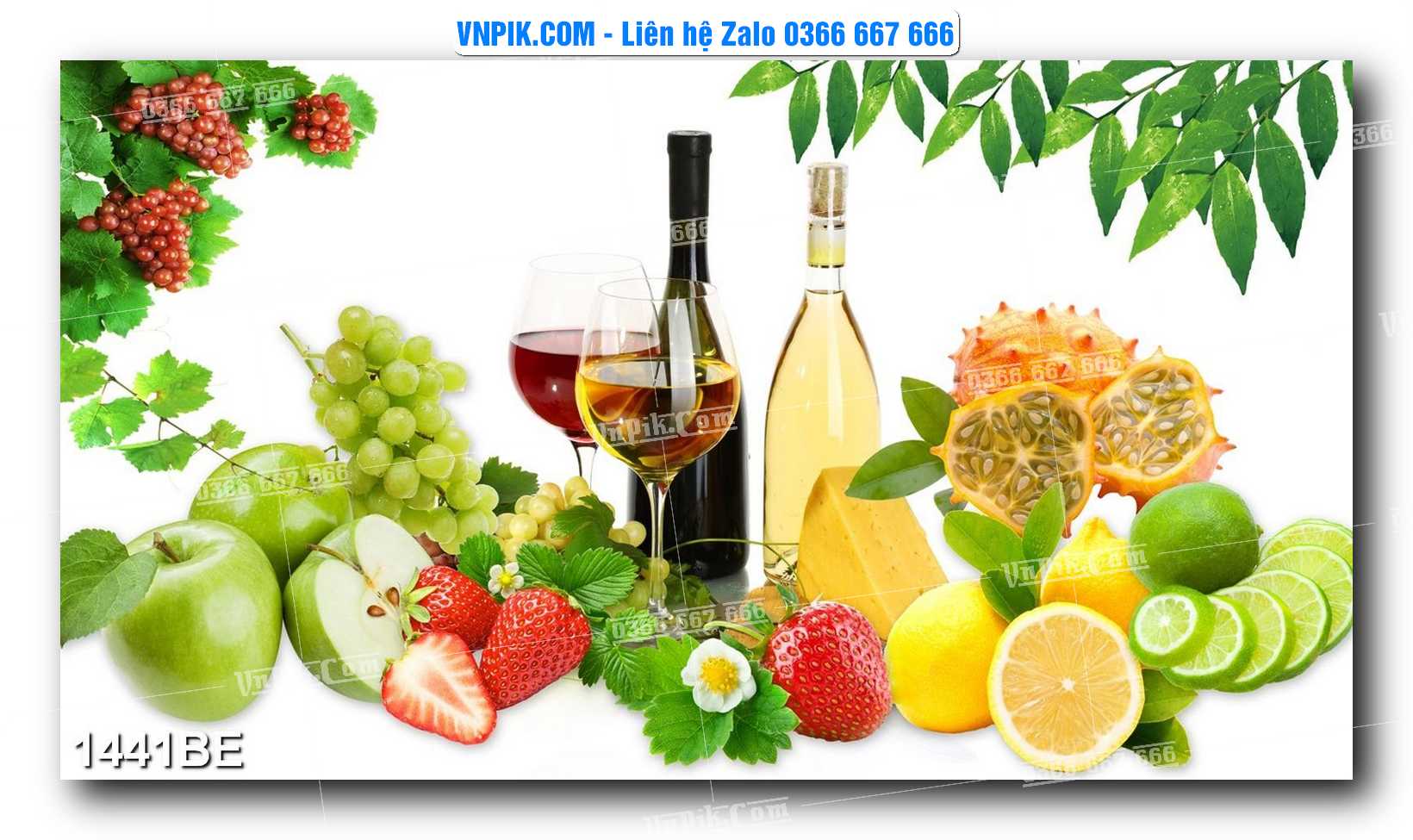 Tranh treo tường trang trí phòng bếp đẹp mã 1441BE