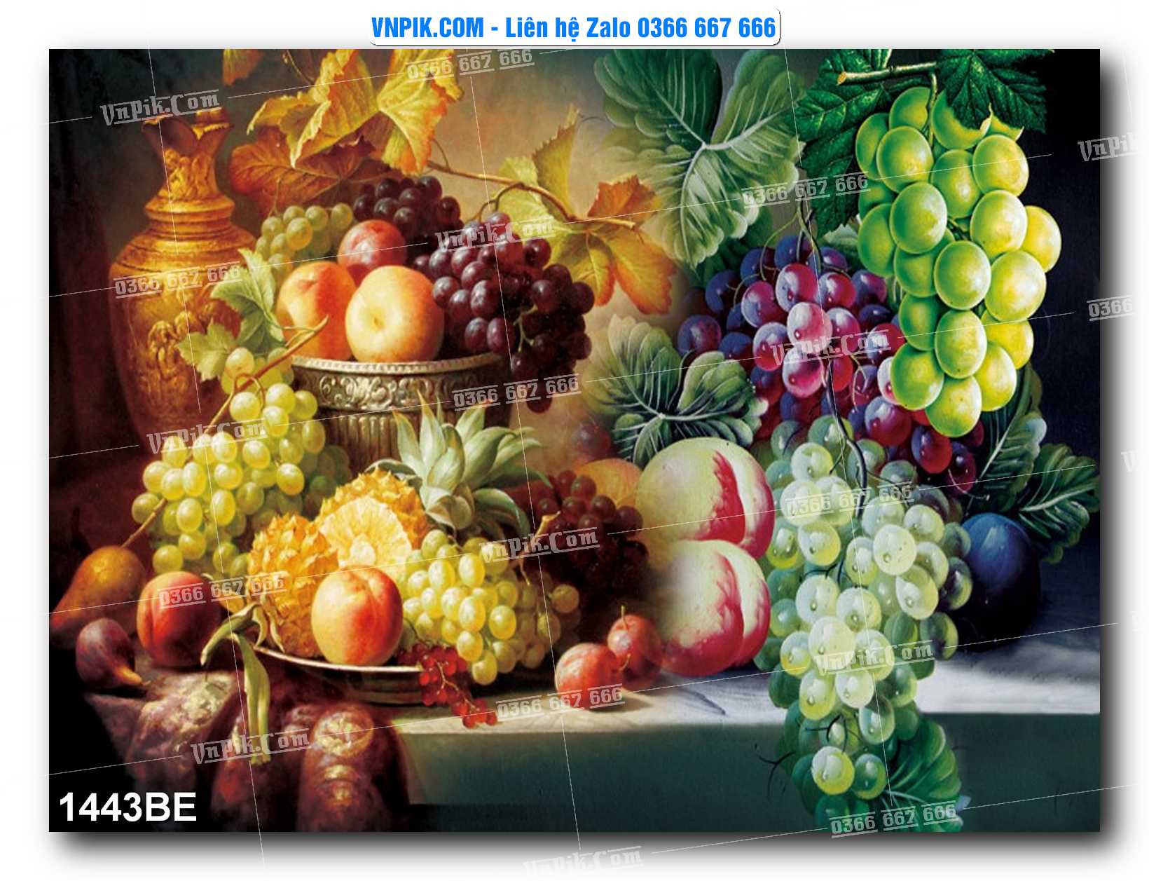 Tranh treo tường trang trí phòng bếp đẹp mã 1443BE
